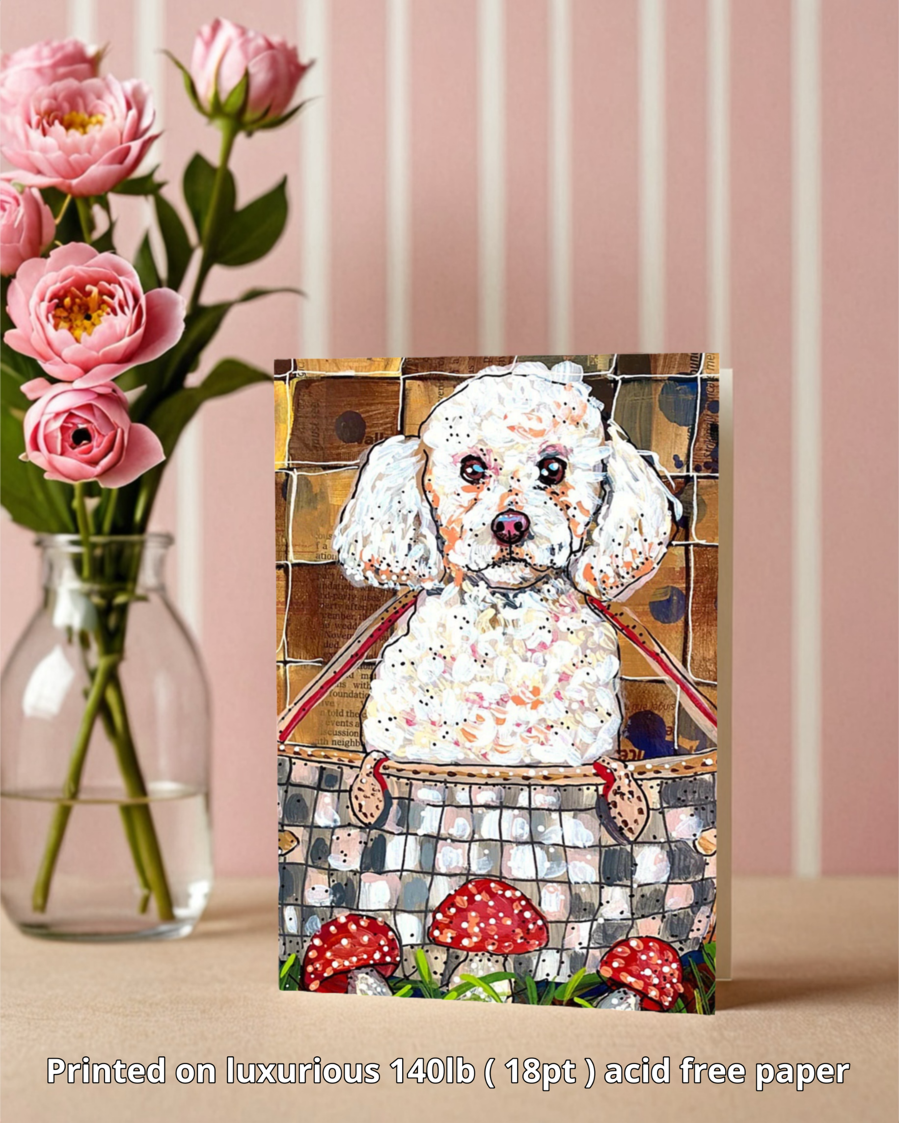Poodle - Greeting Card / Fine Art Print