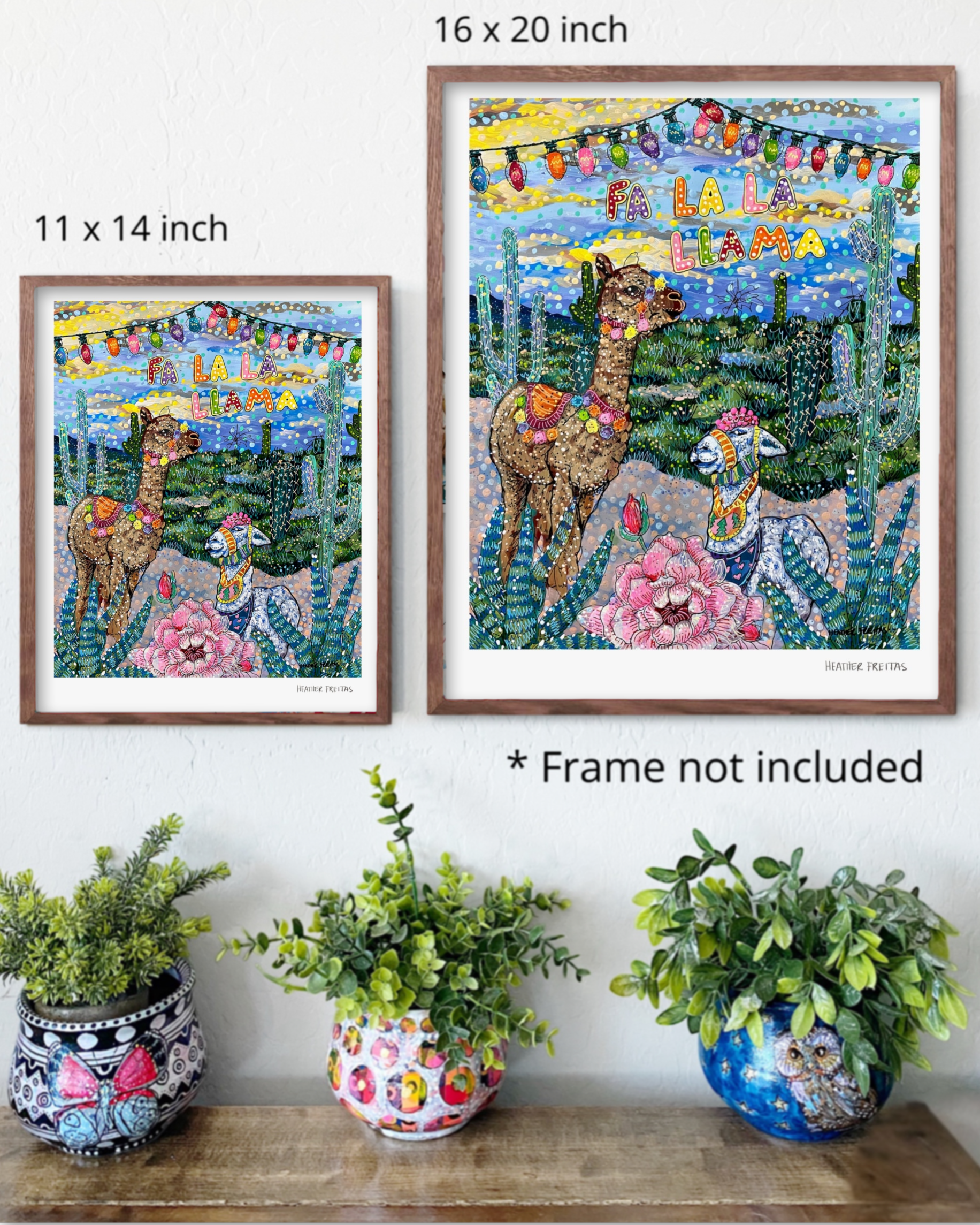 Fa La La Llama House Fine Art Print