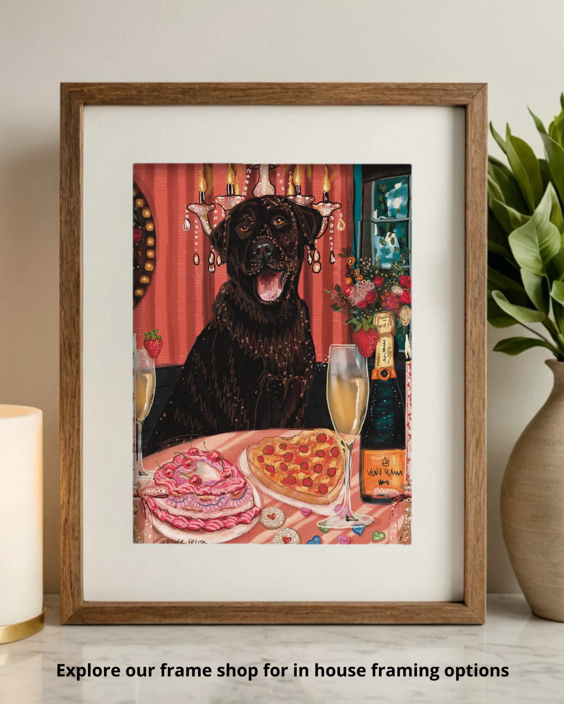Labrador - Build Your Own Pet Portrait Paper Print