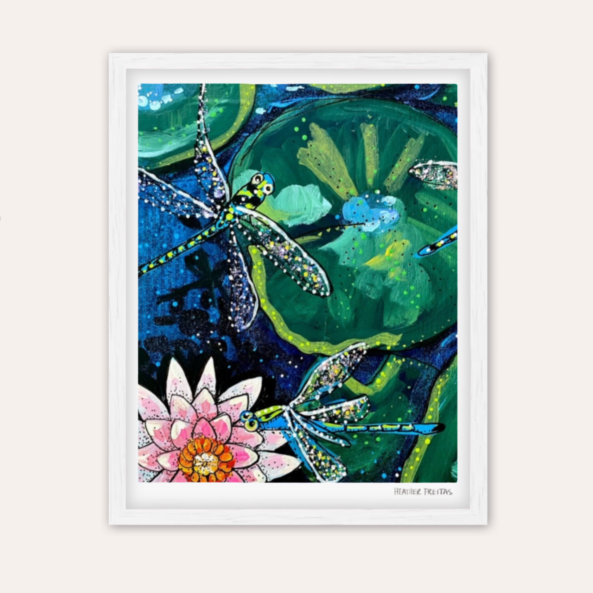 Dragonfly Lily Fine Art Print