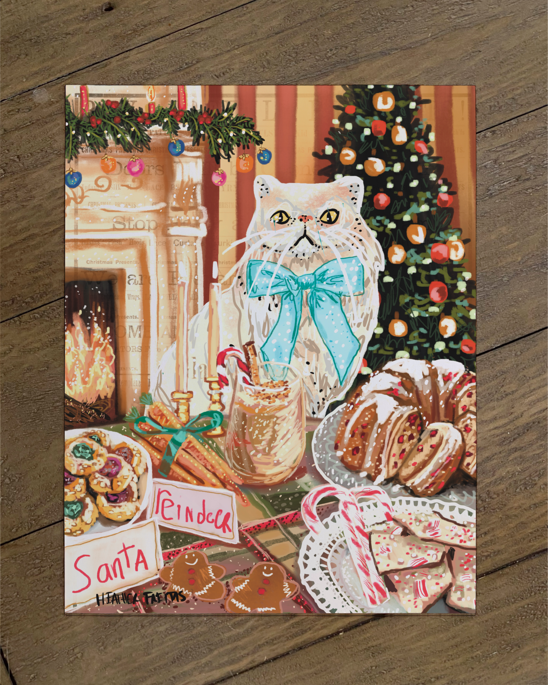 Persain cat - Build Your Pet Portrait Paper Print