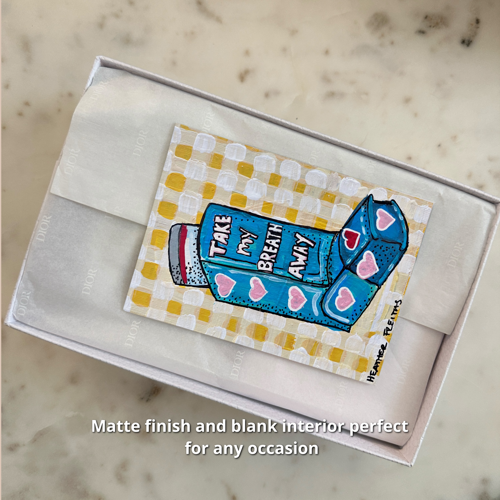 Take My Breath Away Inhaler - Greeting Card / Fine Art Print