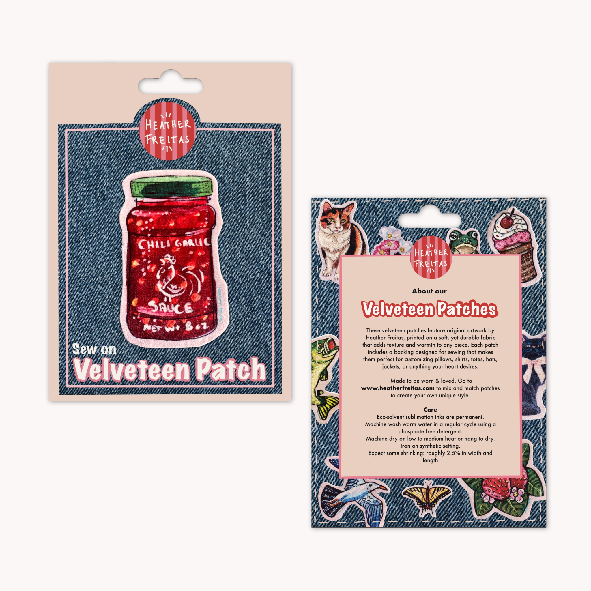 Chili Garlic Sauce - Sew On Velveteen Patch