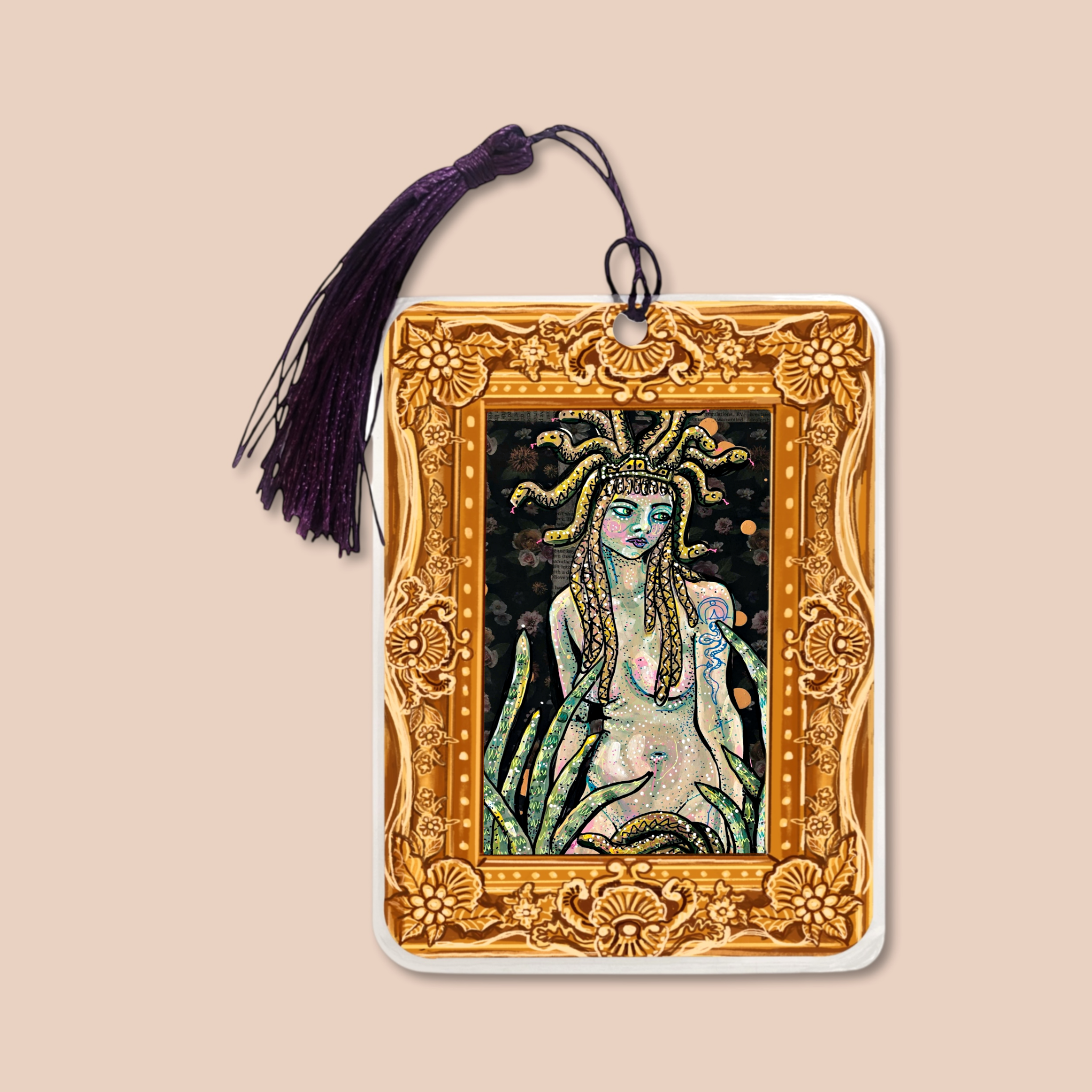 Medusa Fine Art Painting Bookmark