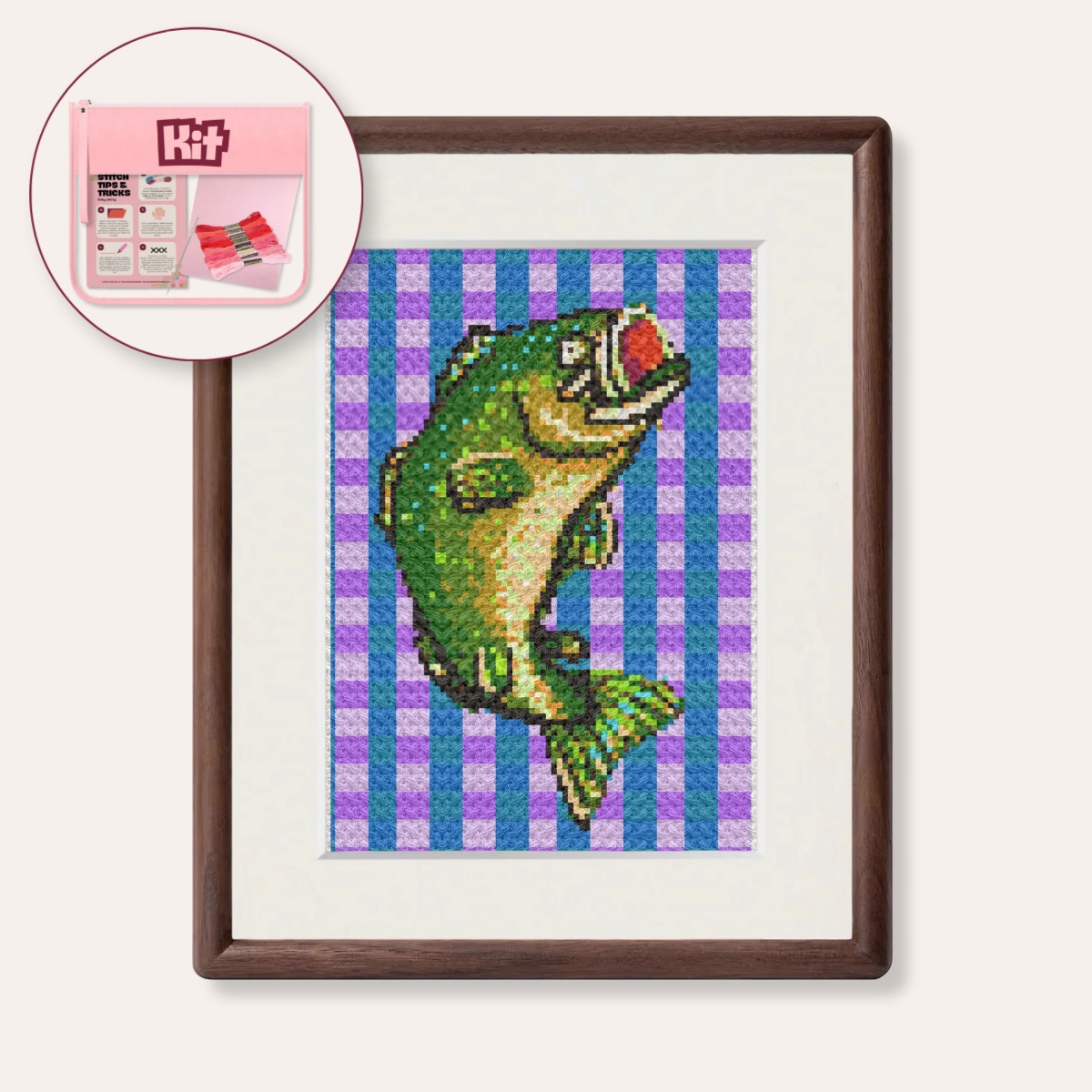 Bass Counted Cross Stitch Kit