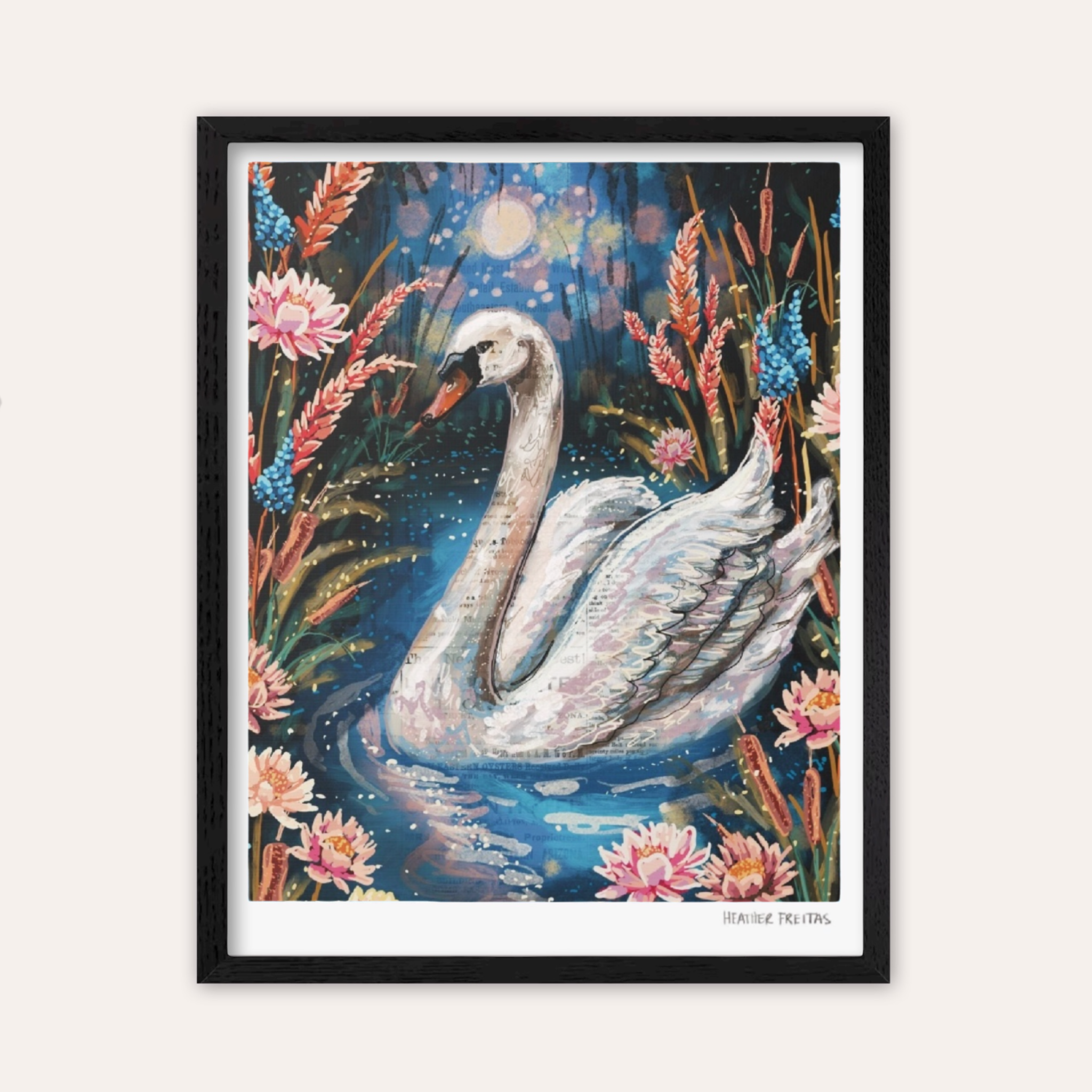 Serenity Swan Fine Art Print