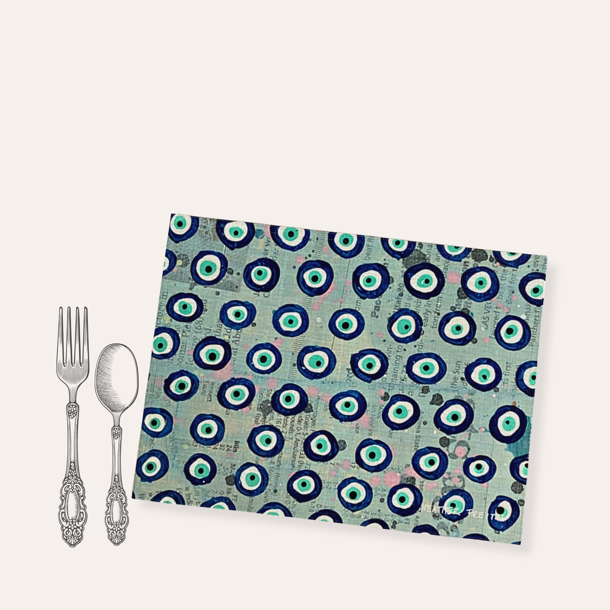 Evil Eye Blues Placemat