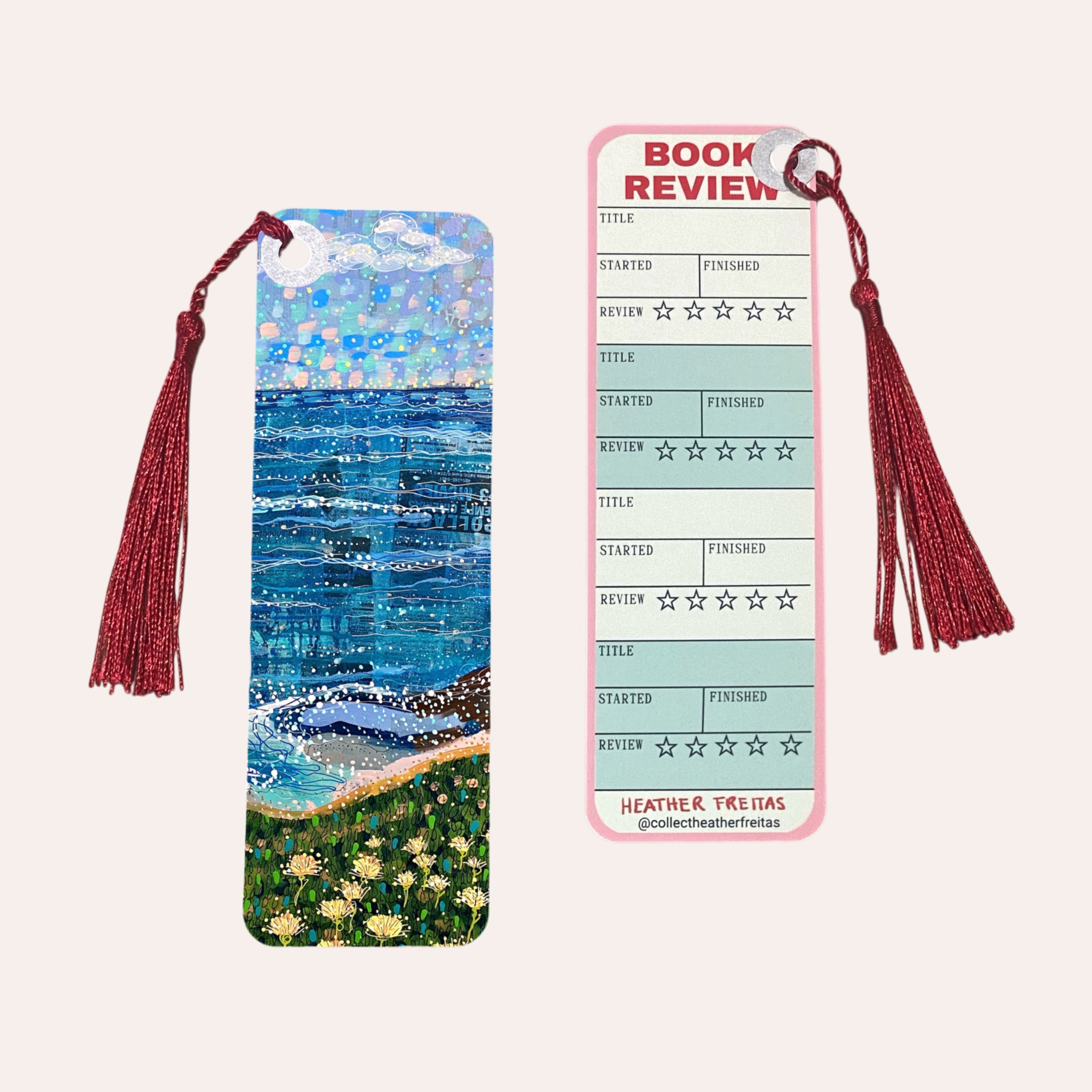 Coastal Breeze Soft Touch Premium Bookmark