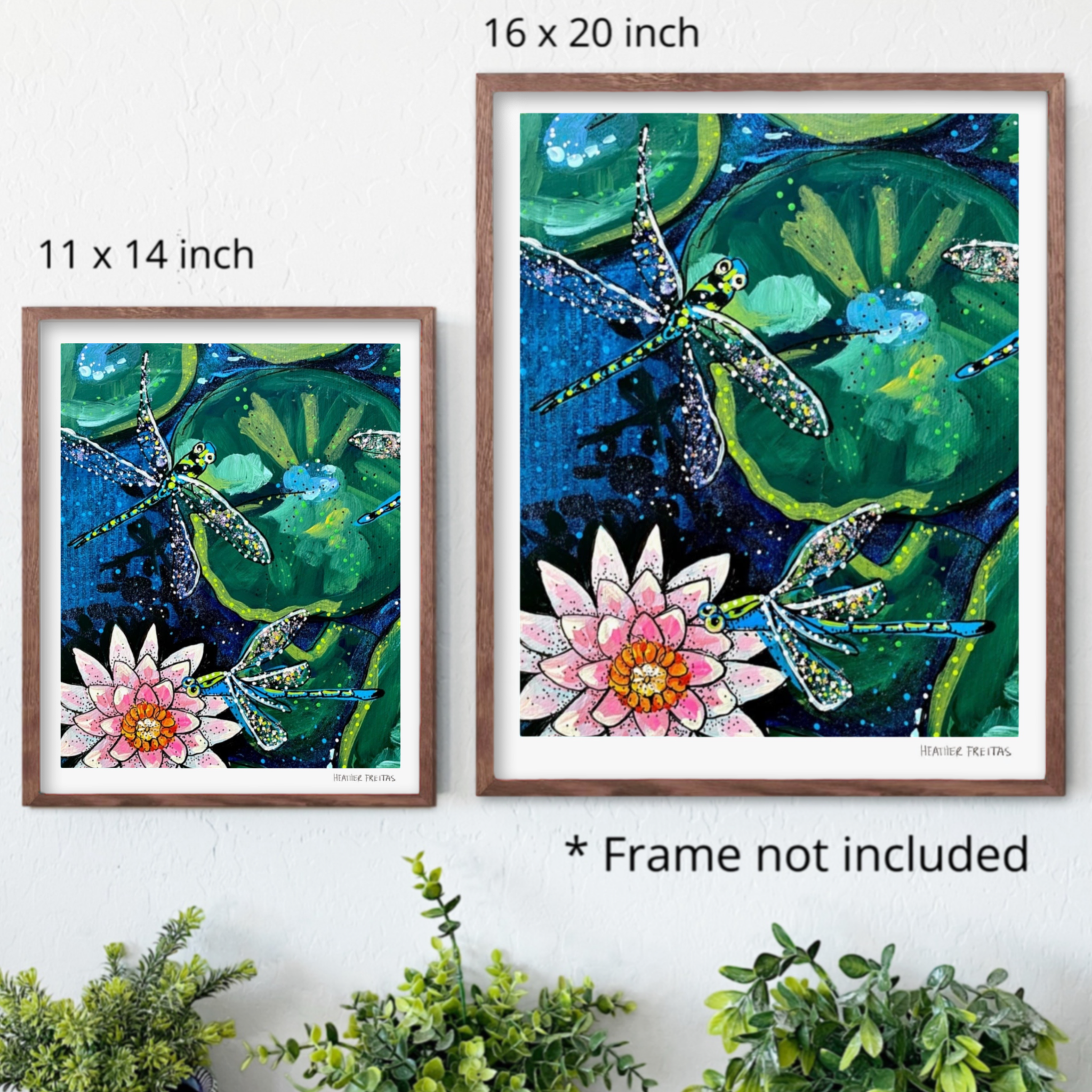 Dragonfly Lily Fine Art Print