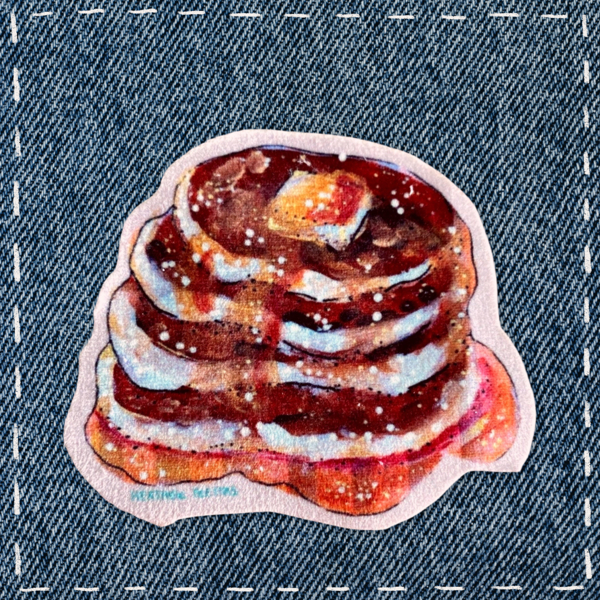 Pancakes - Sew On Velveteen Patch