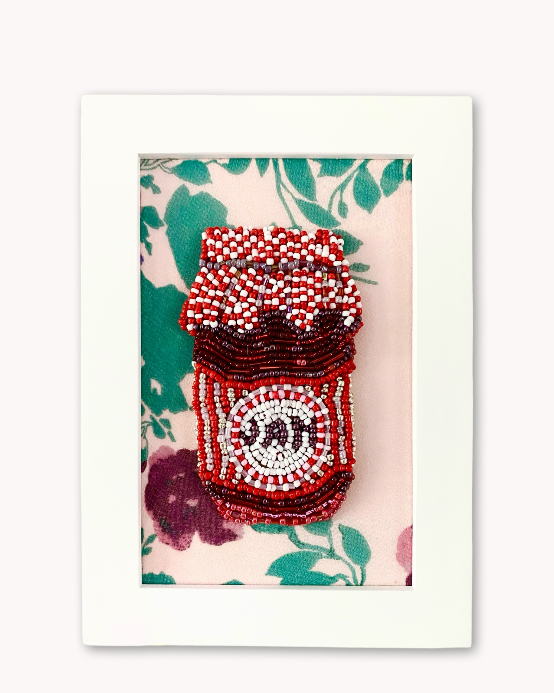 Strawberry Jam Petite Beaded Art