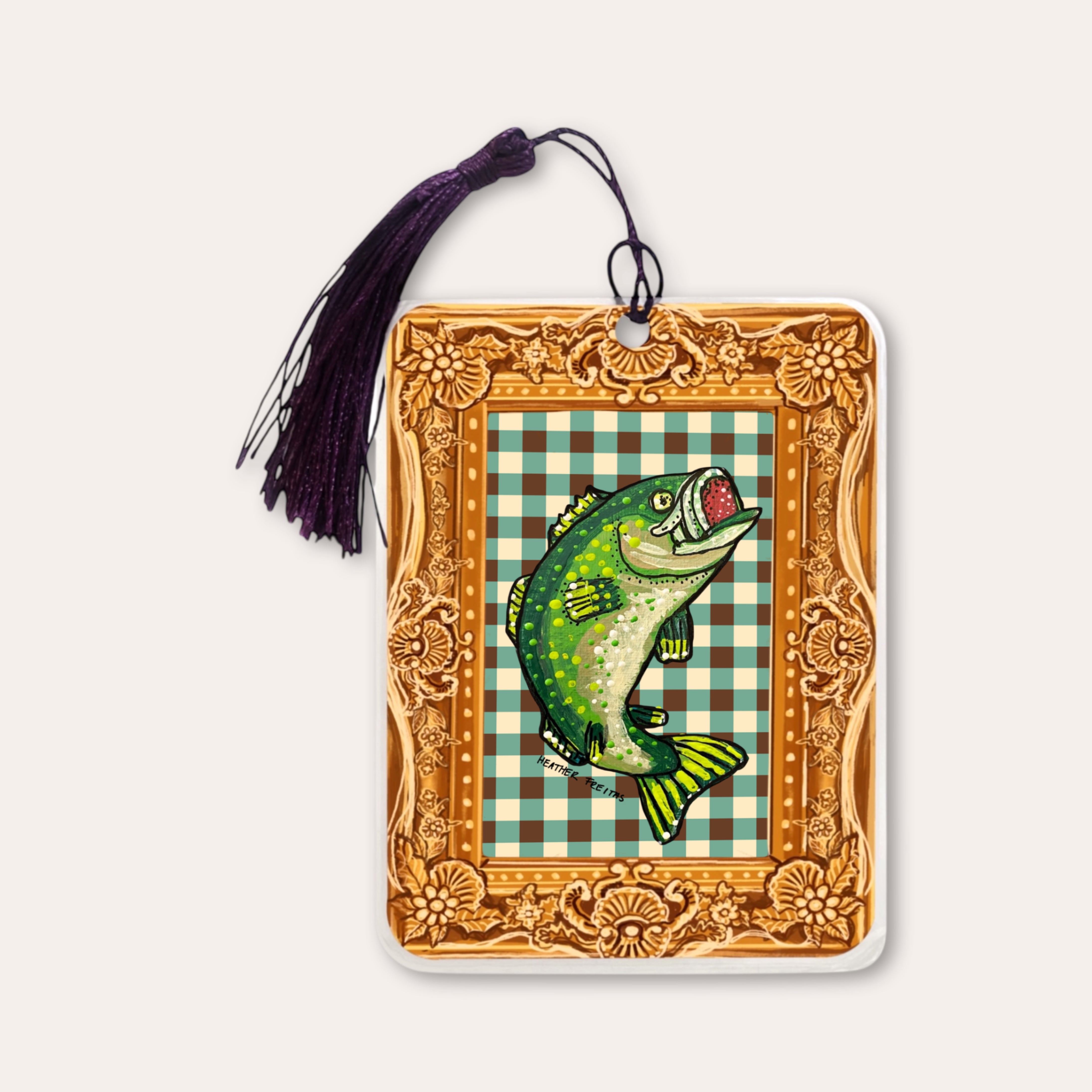 Bass Fine Art Painting Bookmark