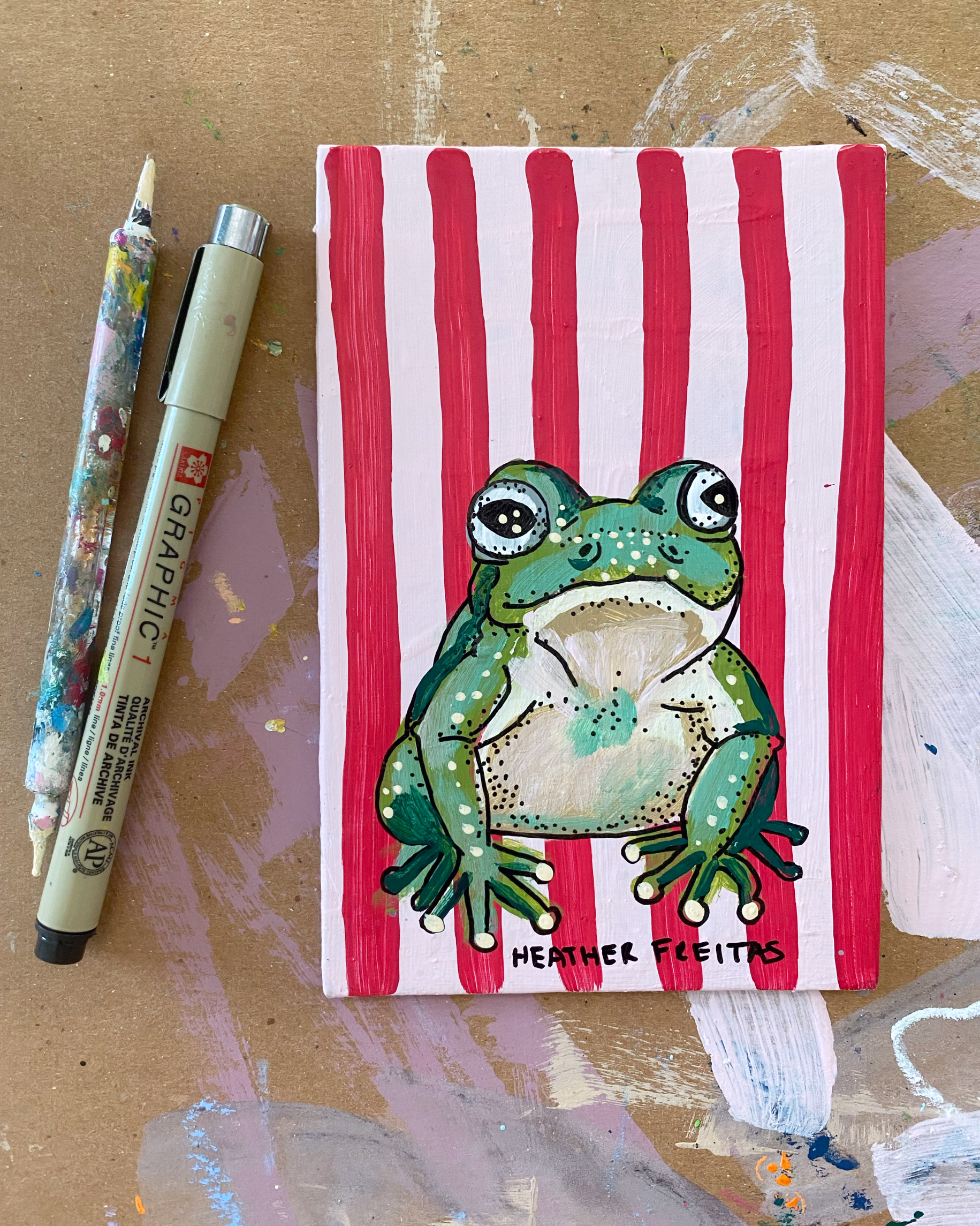 Frog Pond ( Original Painting )