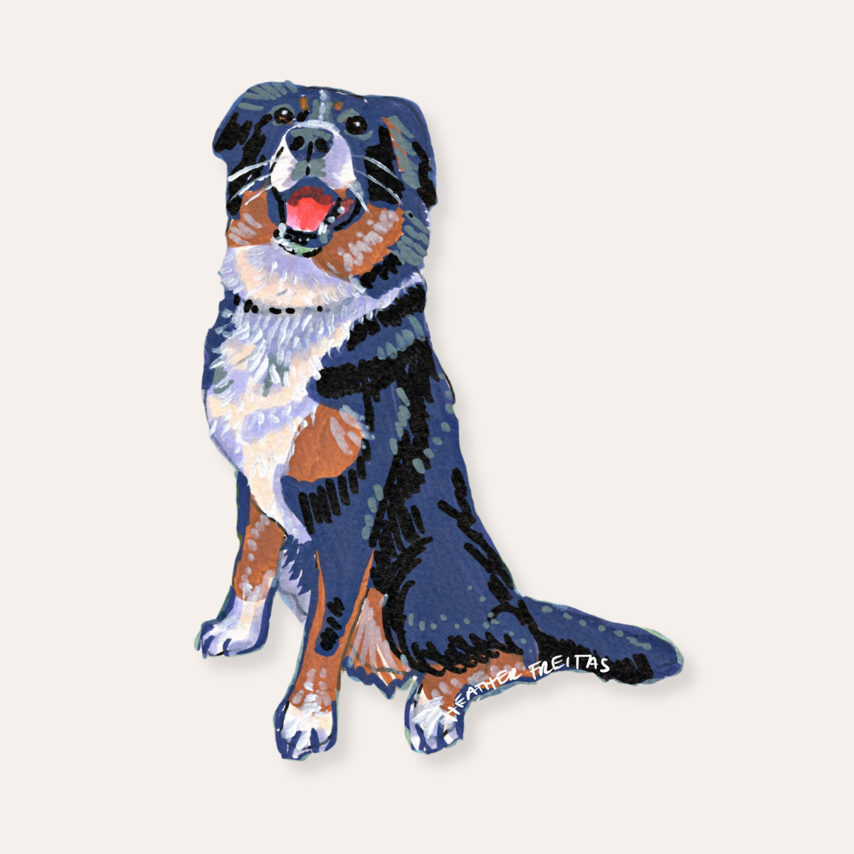 Bernese Mountain Dog Sticker