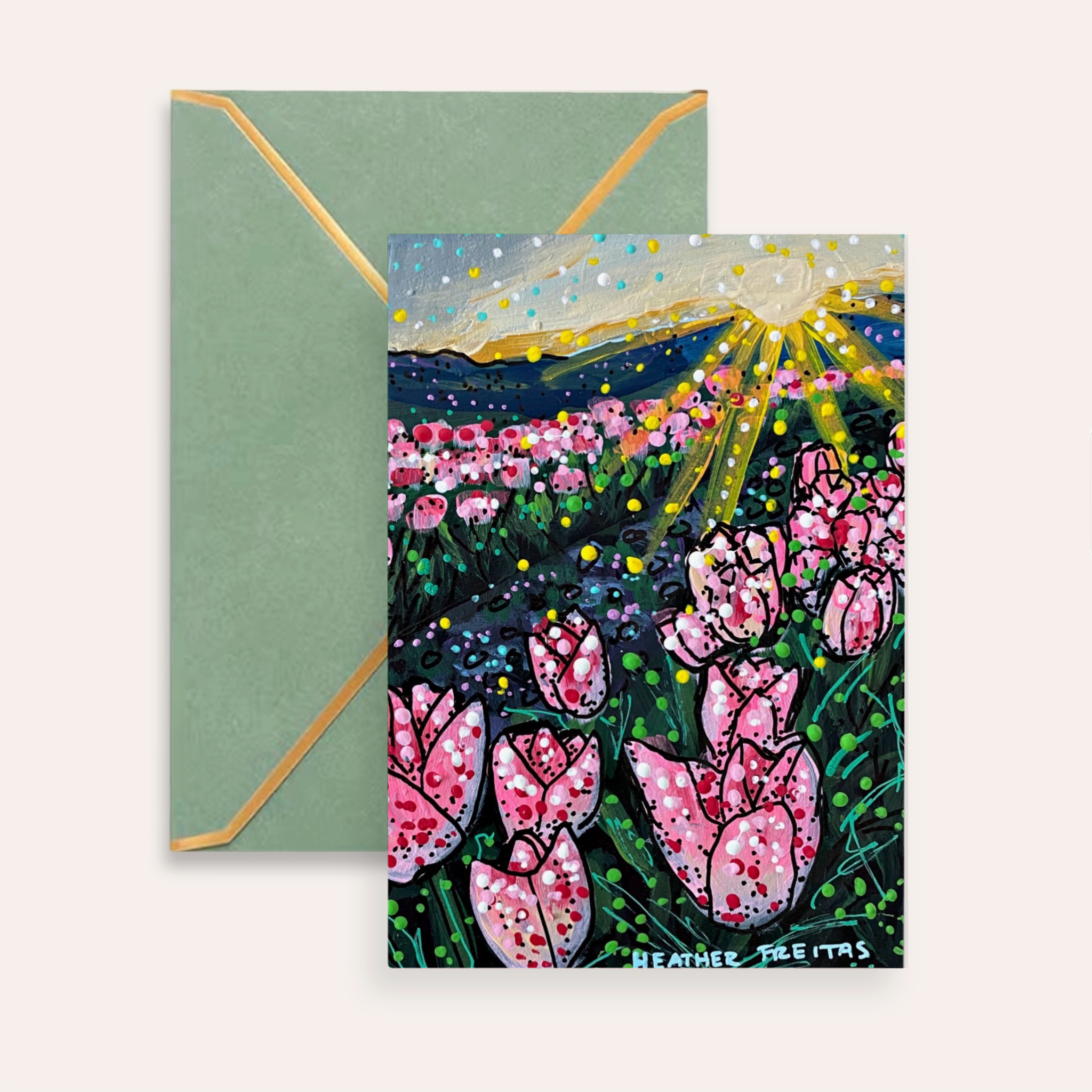 Tulips Fine Art Greeting Card
