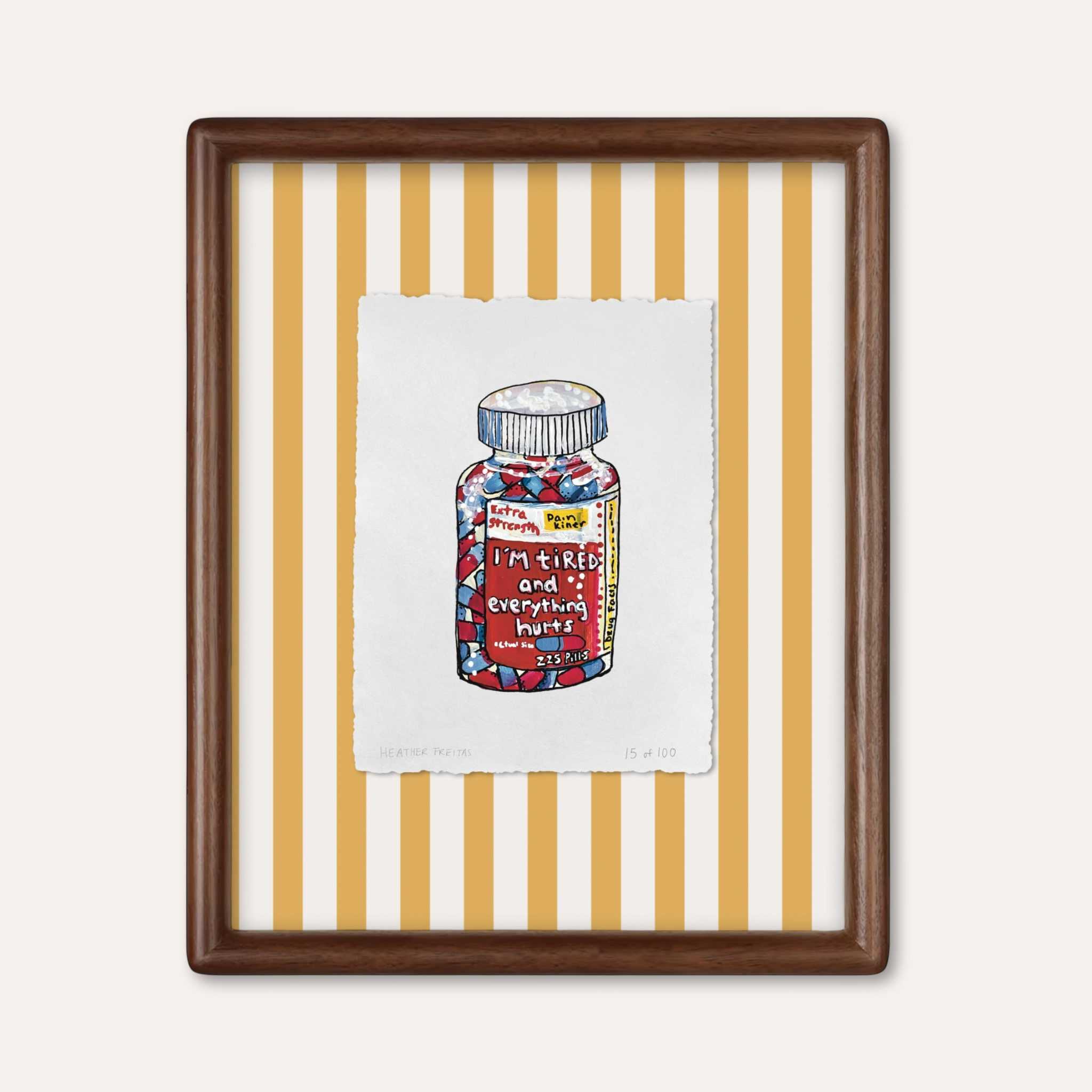 In Pain Limited Edition Framed Print