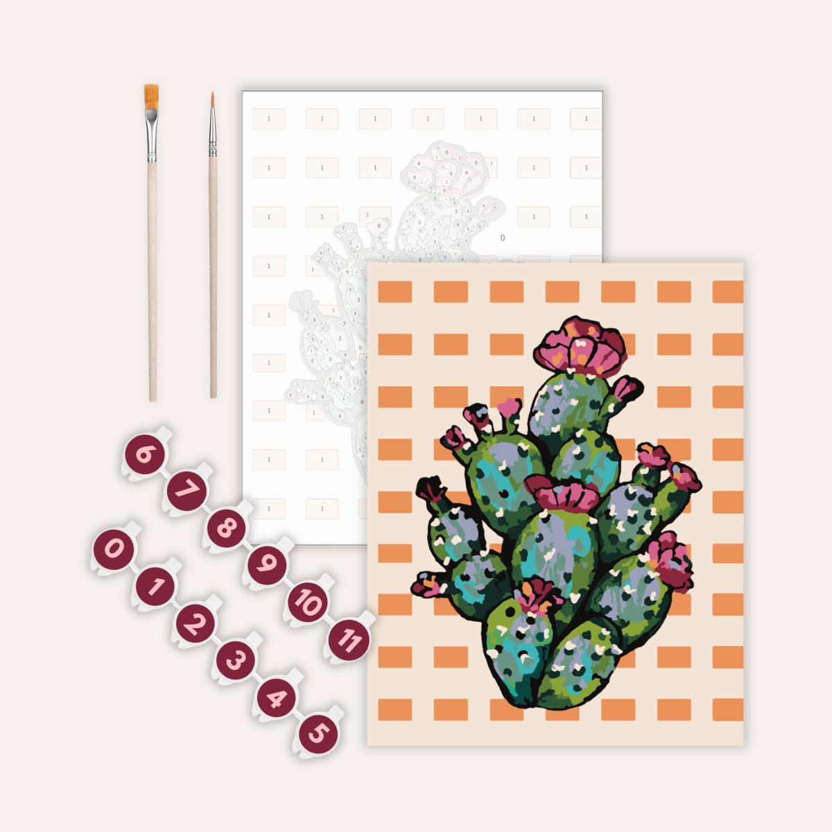 Prickly Pear - Paint by Numbers Kit