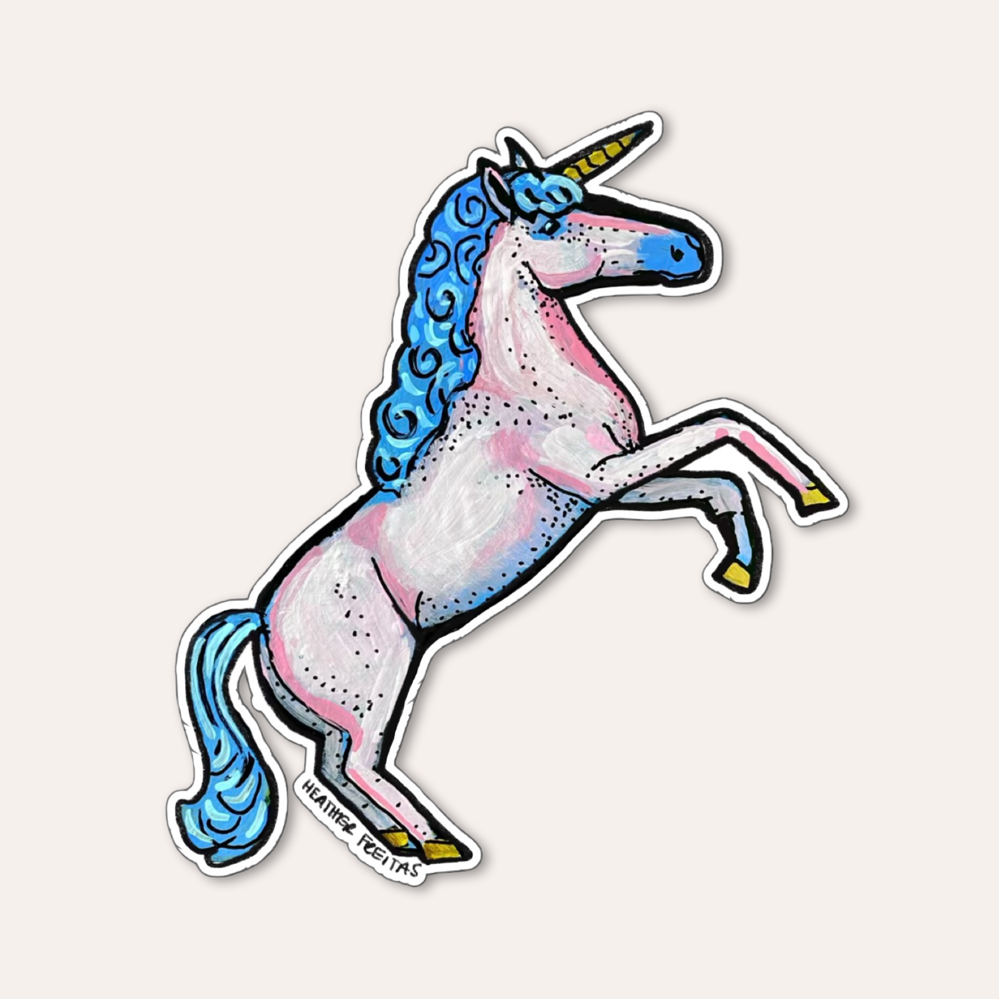 Pink Unicorn Sticker