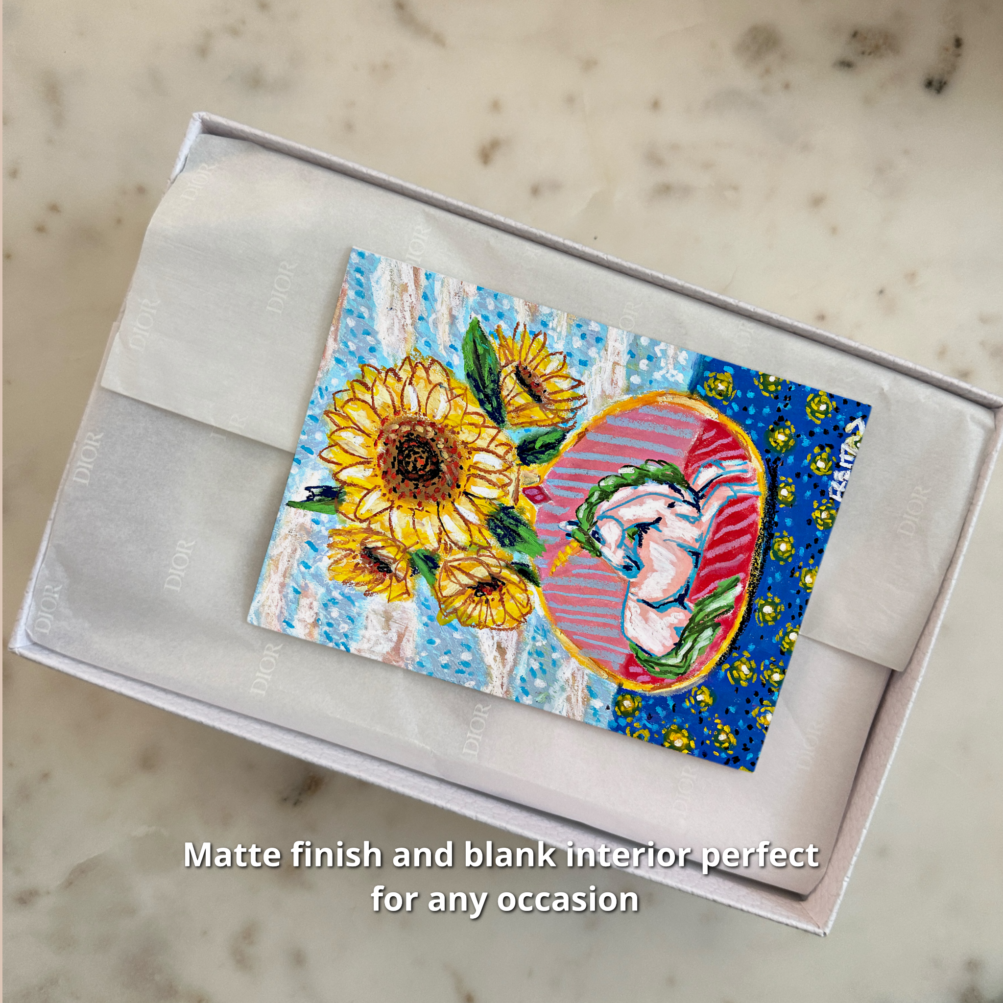 Daylight To Dusk Unicorn Vase - Greeting Card / Fine Art Print