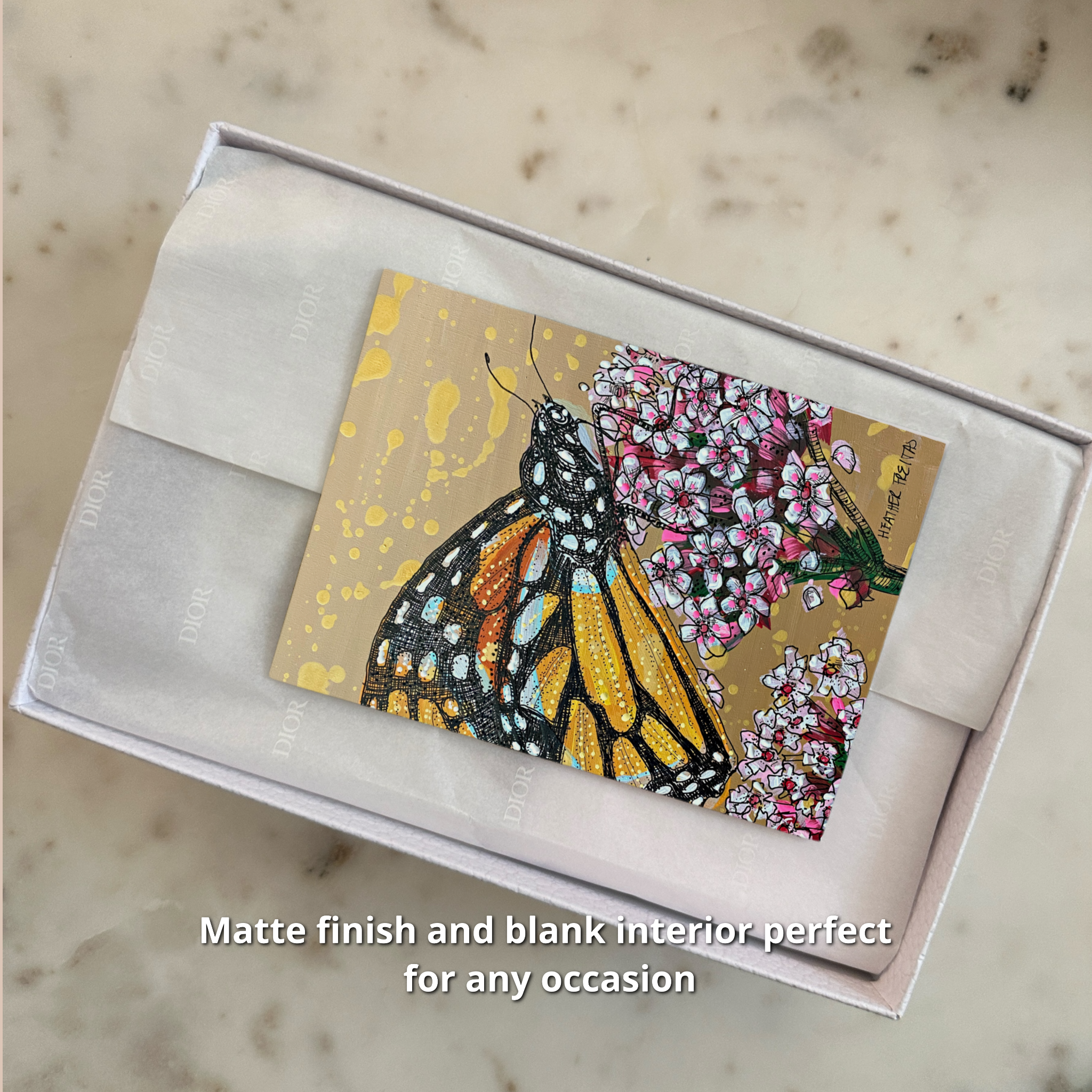 Citrine Monarch - Greeting Card / Fine Art Print