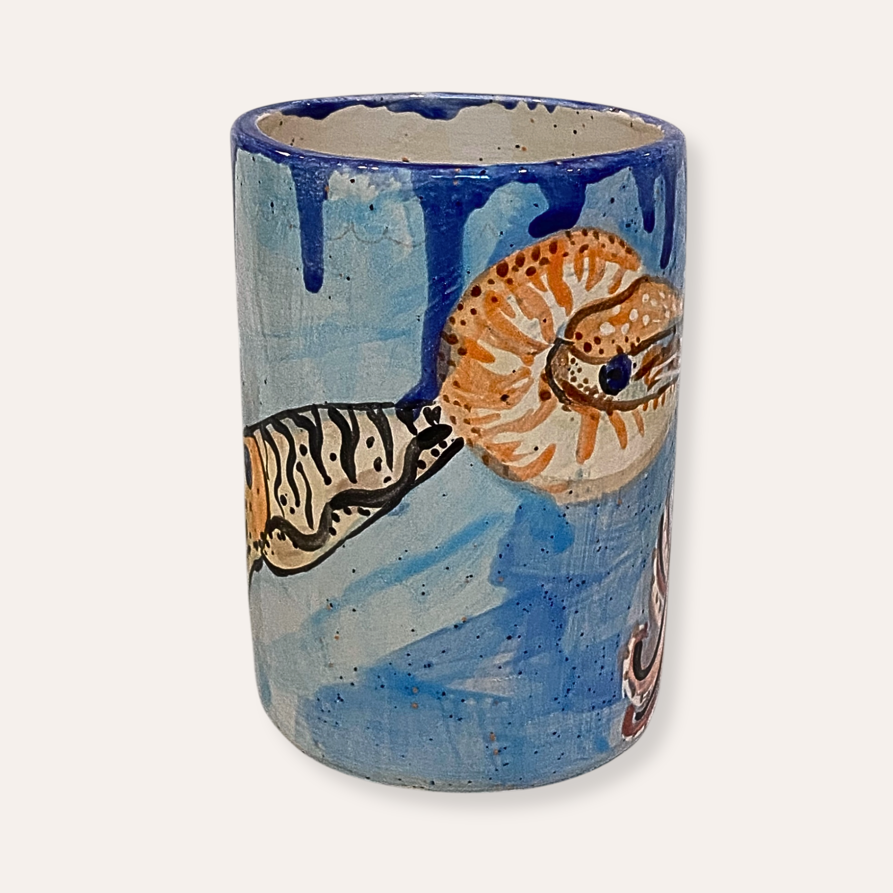 Deep Sea Hand Painted 16oz Ceramic Coffee Mug