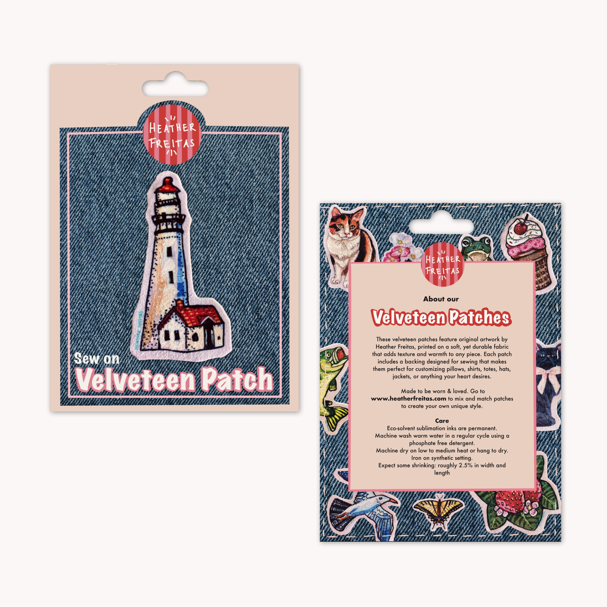 Lighthouse - Sew On Velveteen Patch