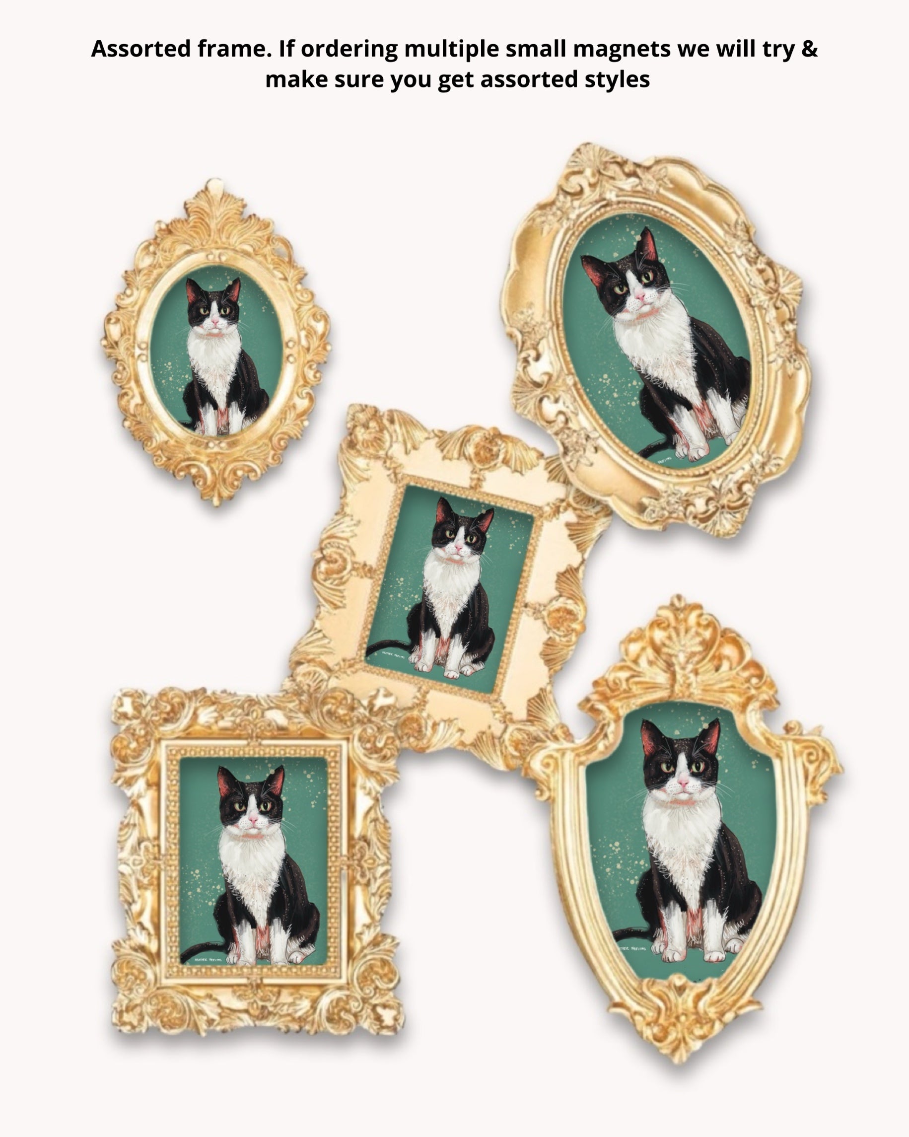 Tux Cat House Framed Magnet ( Small )