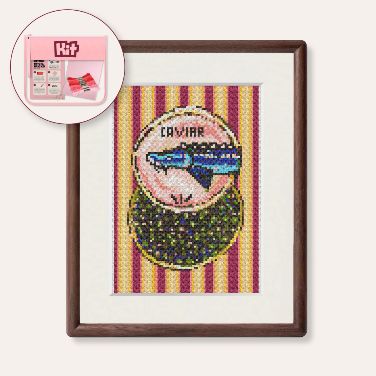 Caviar Counted Cross Stitch Kit (Copy)