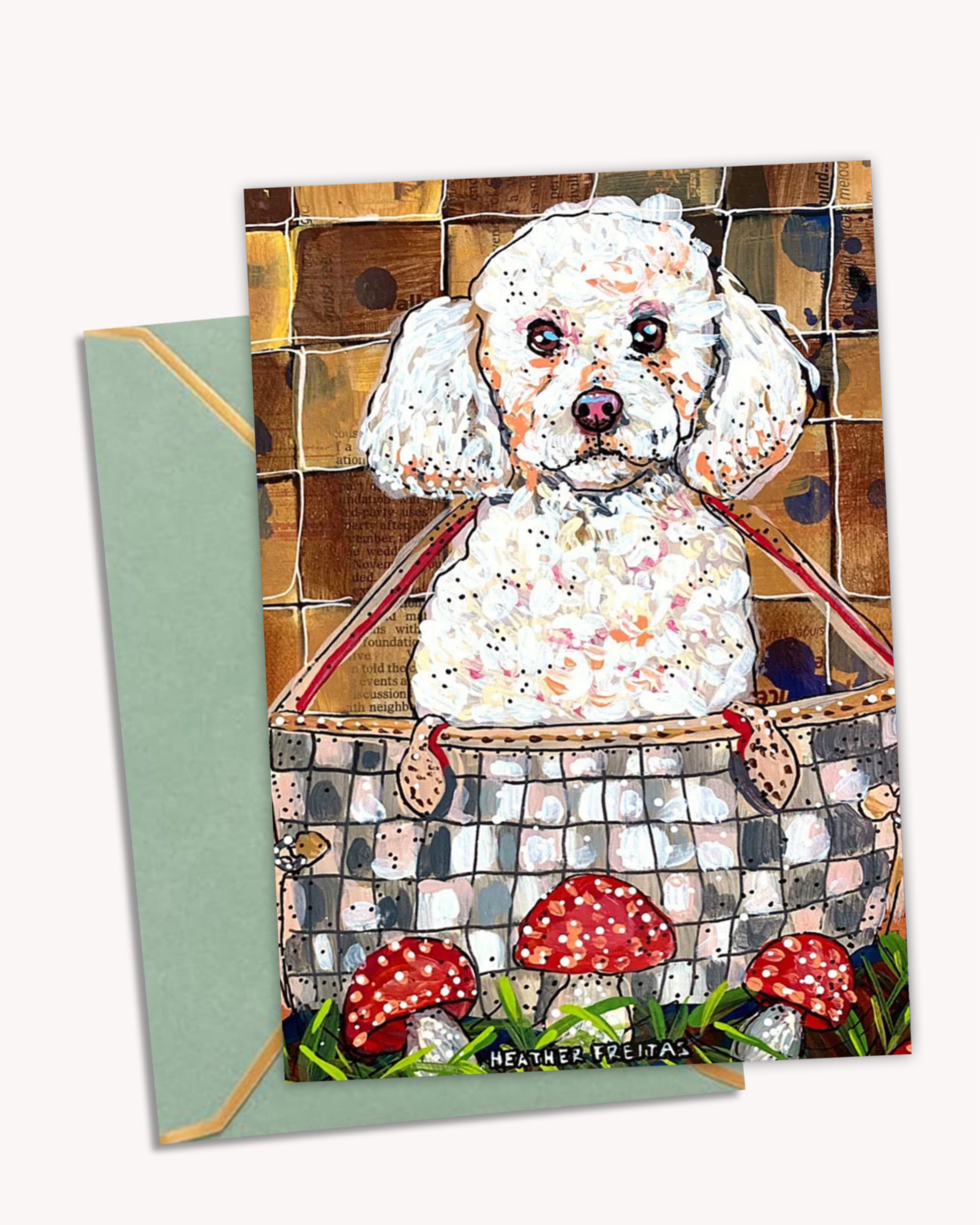 Poodle - Greeting Card / Fine Art Print