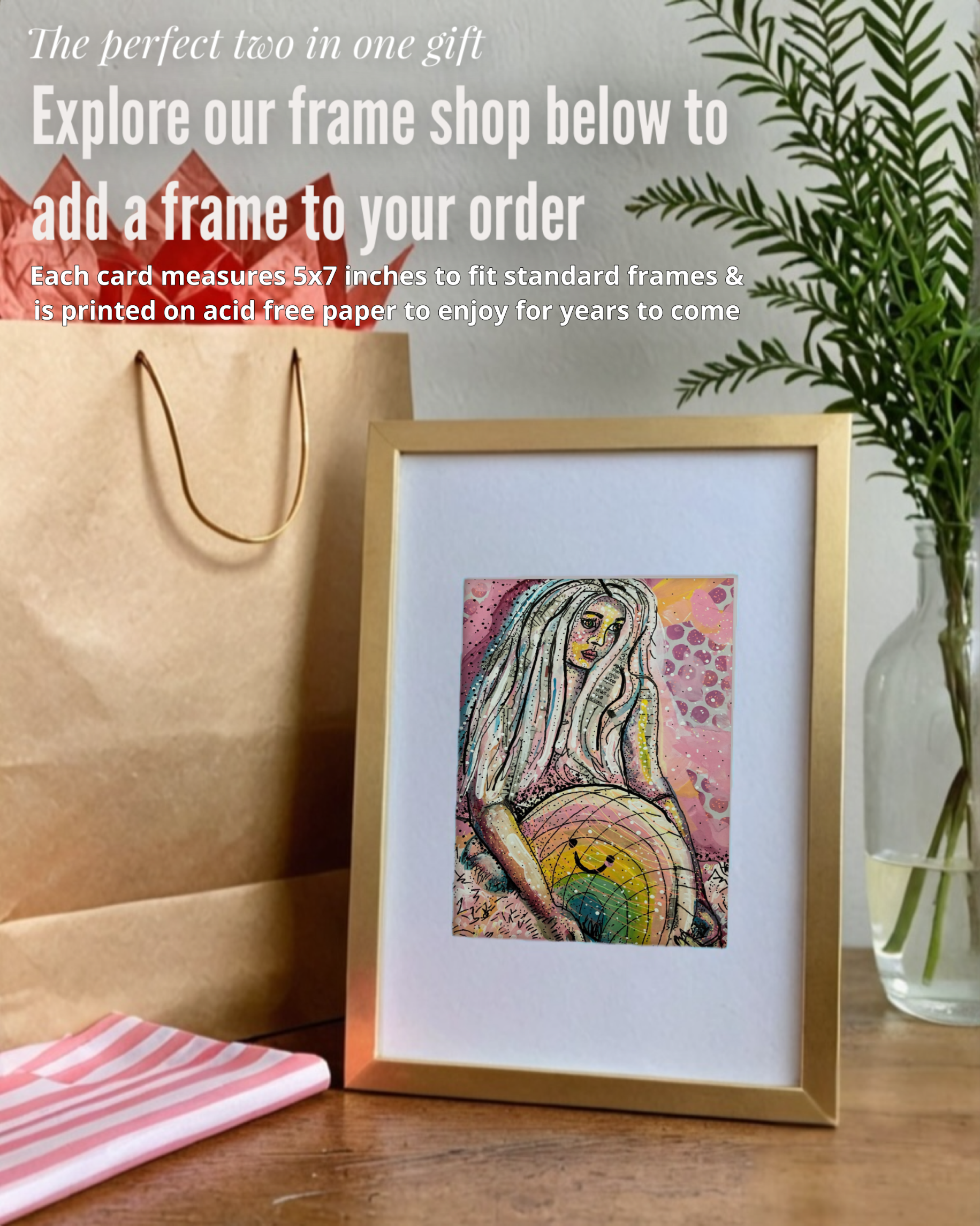 Rainbow Pillow - Greeting Card / Fine Art Print