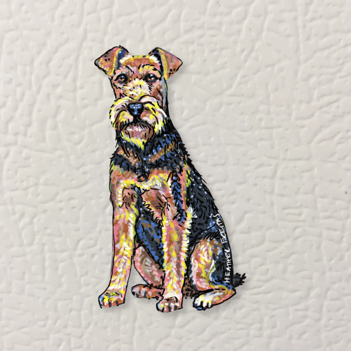 Airedale Magnet ( Die-Cut )