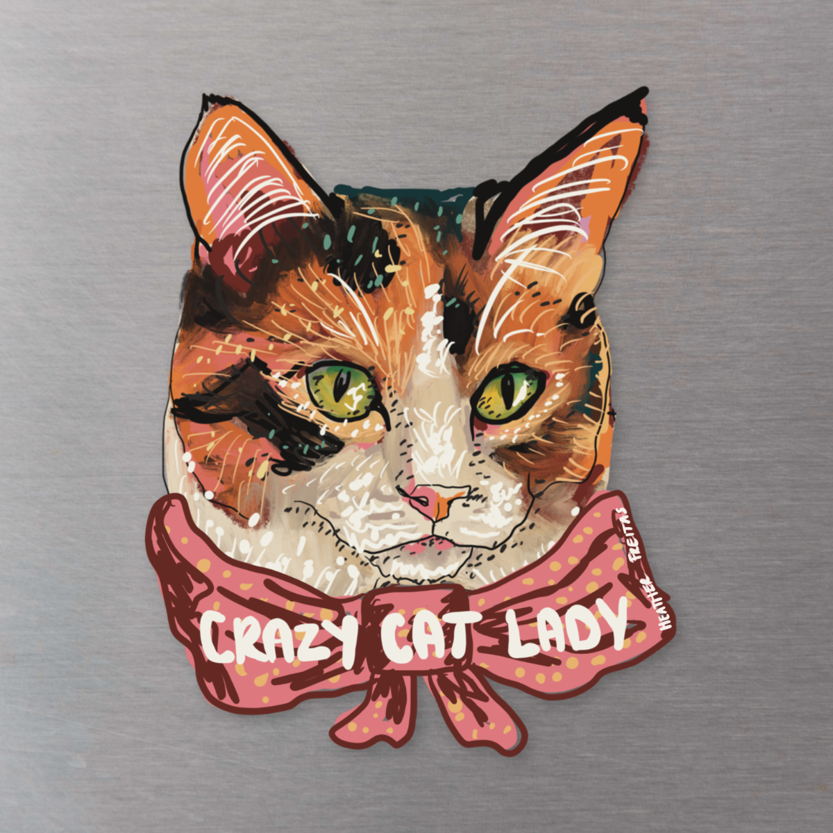 Crazy Cat Lady Magnet ( Die-Cut )