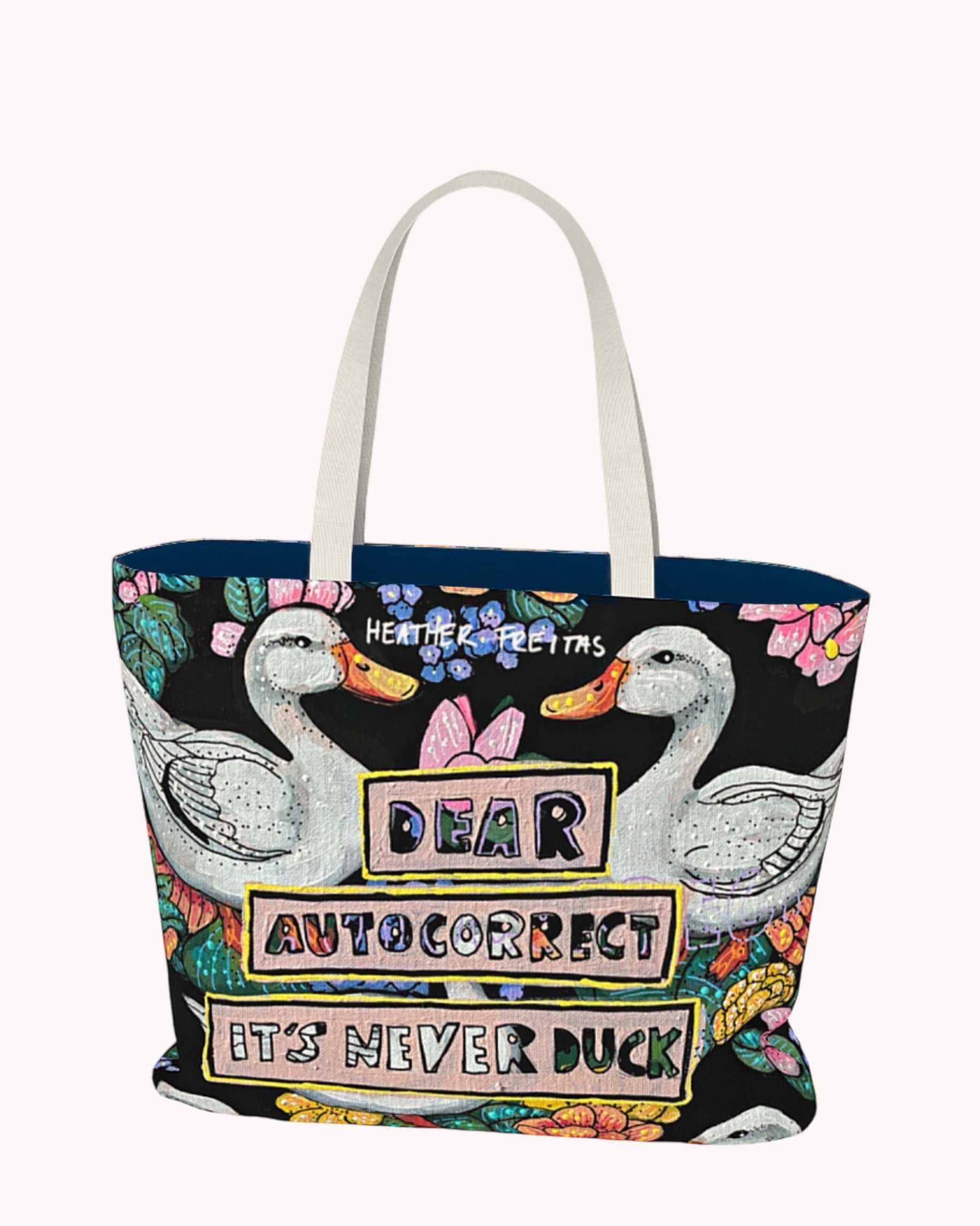 Dear Auto Correct Oversized Tote