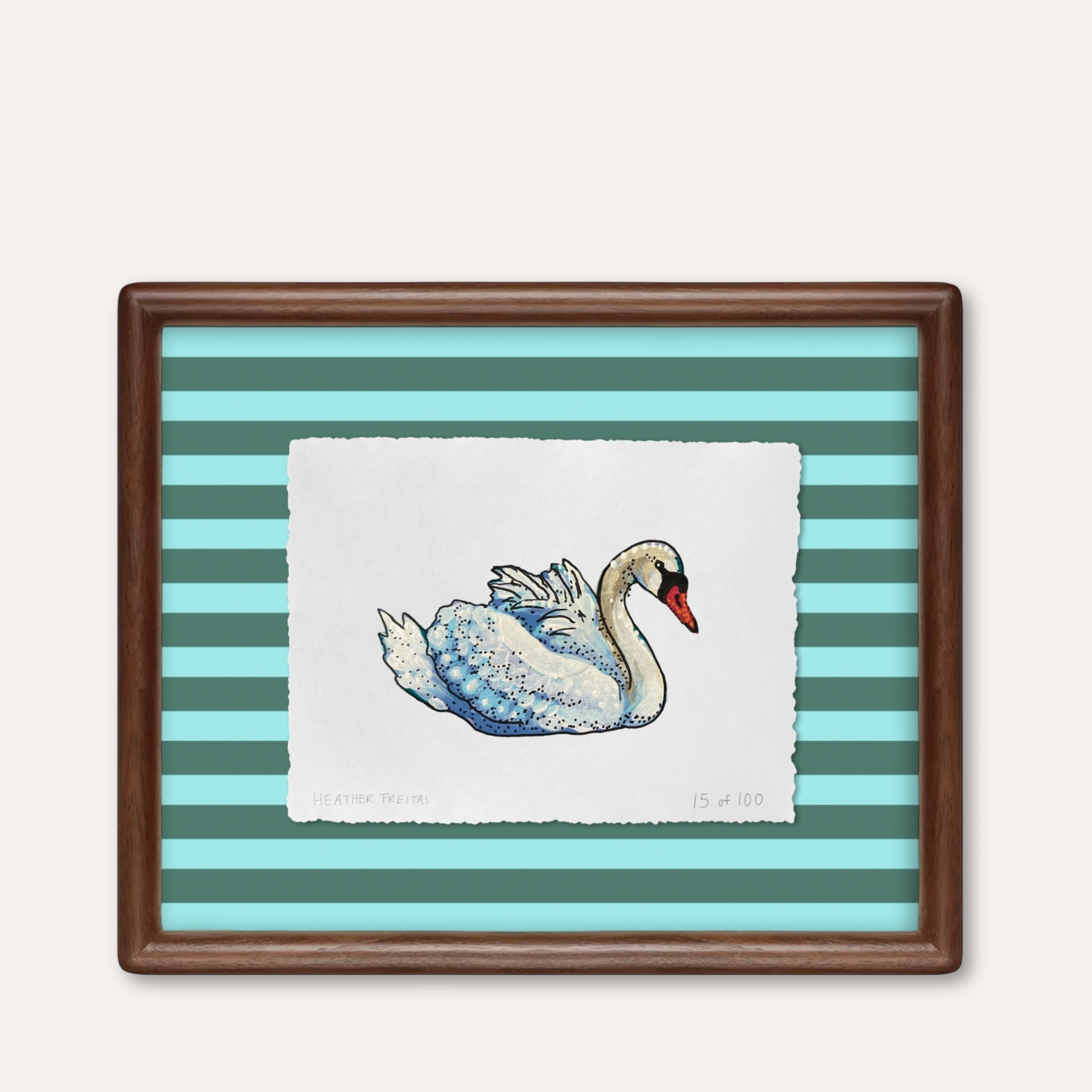 Swan Limited Edition Framed Print