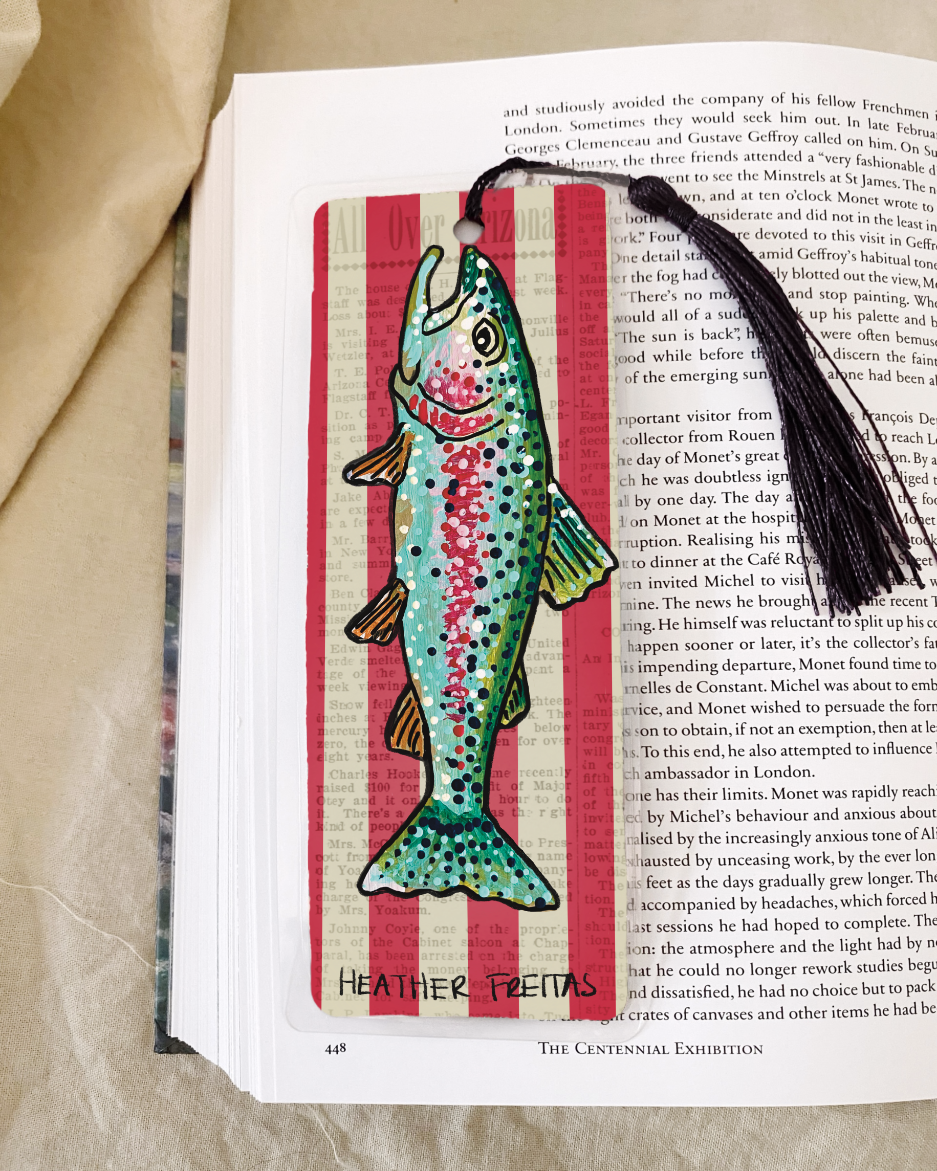 Rainbow Trout Fish Bookmark