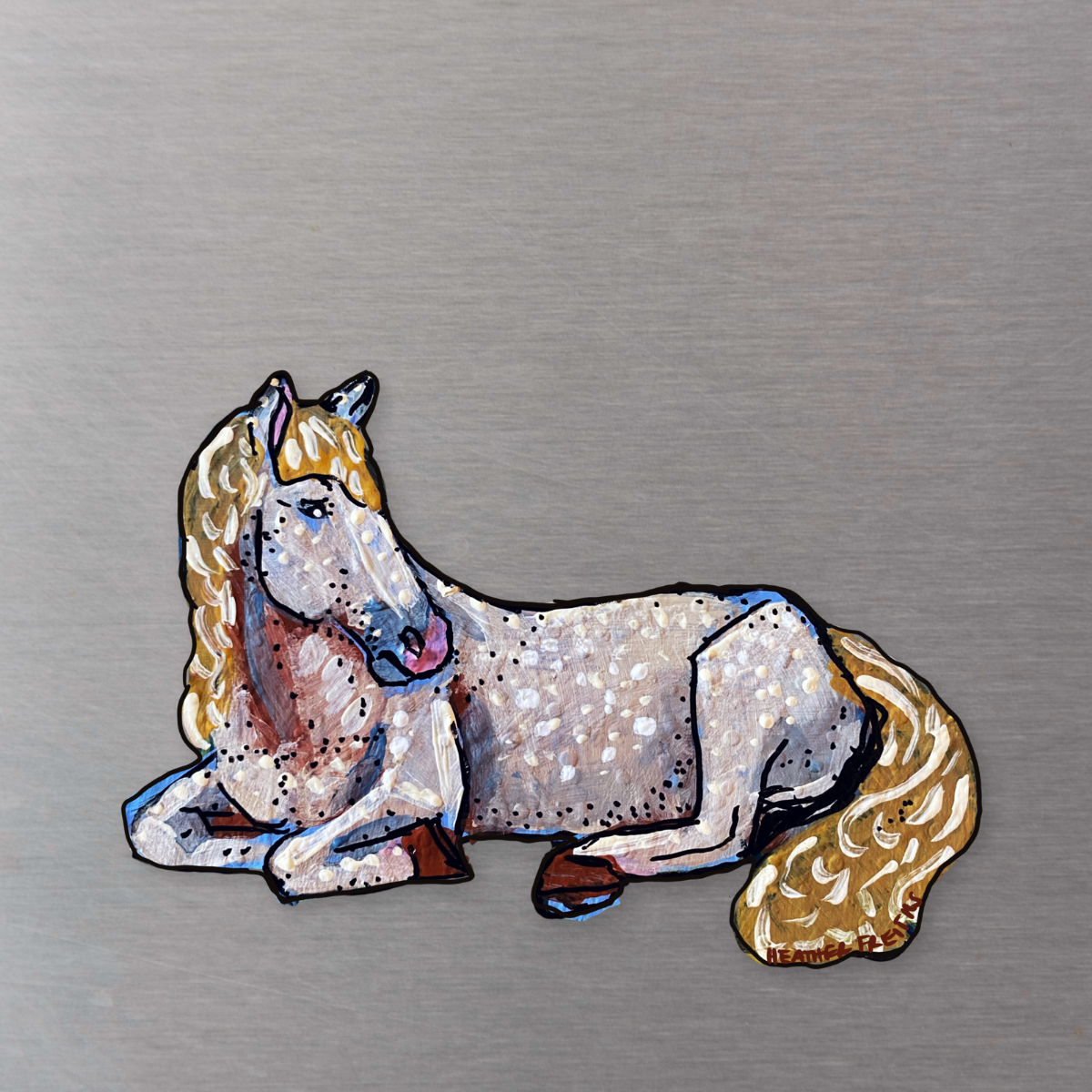 Resting Horse Magnet ( Die-Cut )