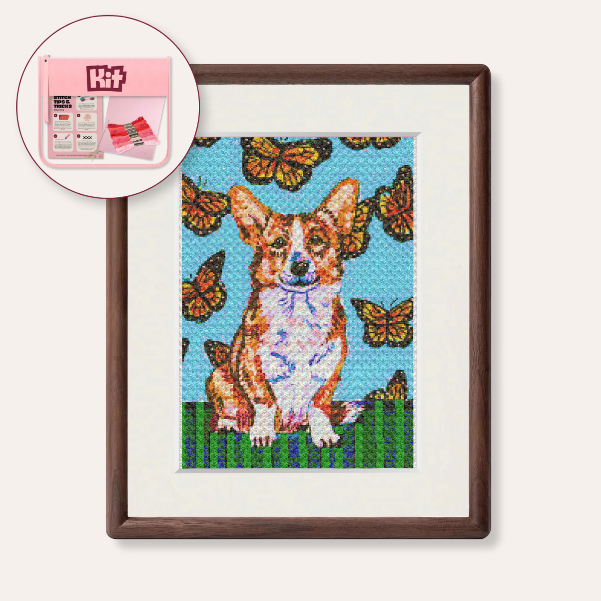 Corgi Counted Cross Stitch Kit