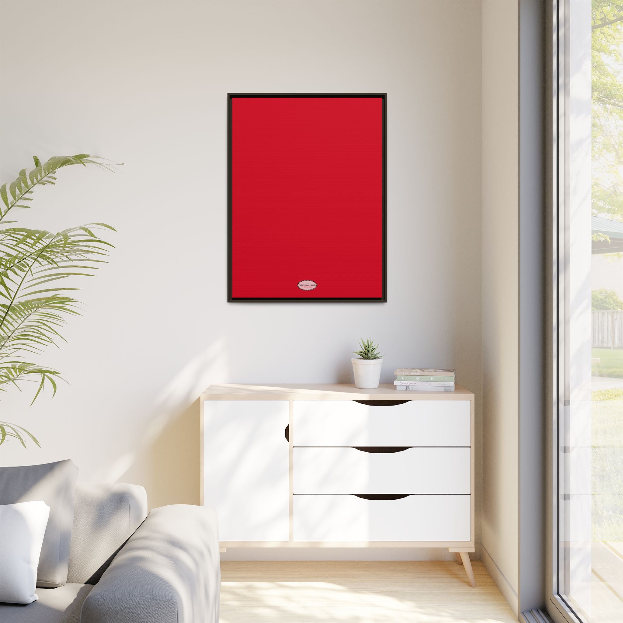 Cherry Expressions Framed Canvas Print