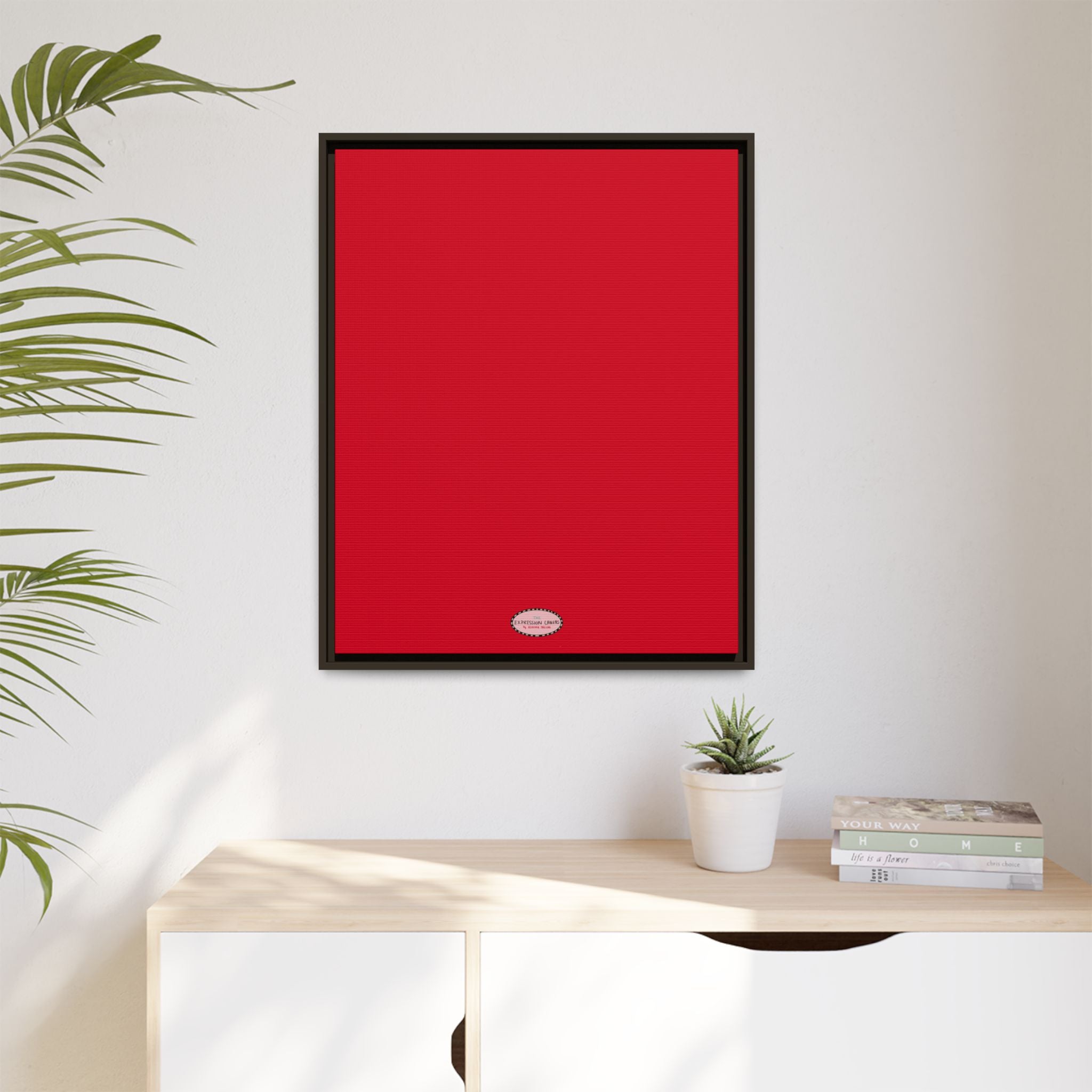 Cherry Expressions Framed Canvas Print