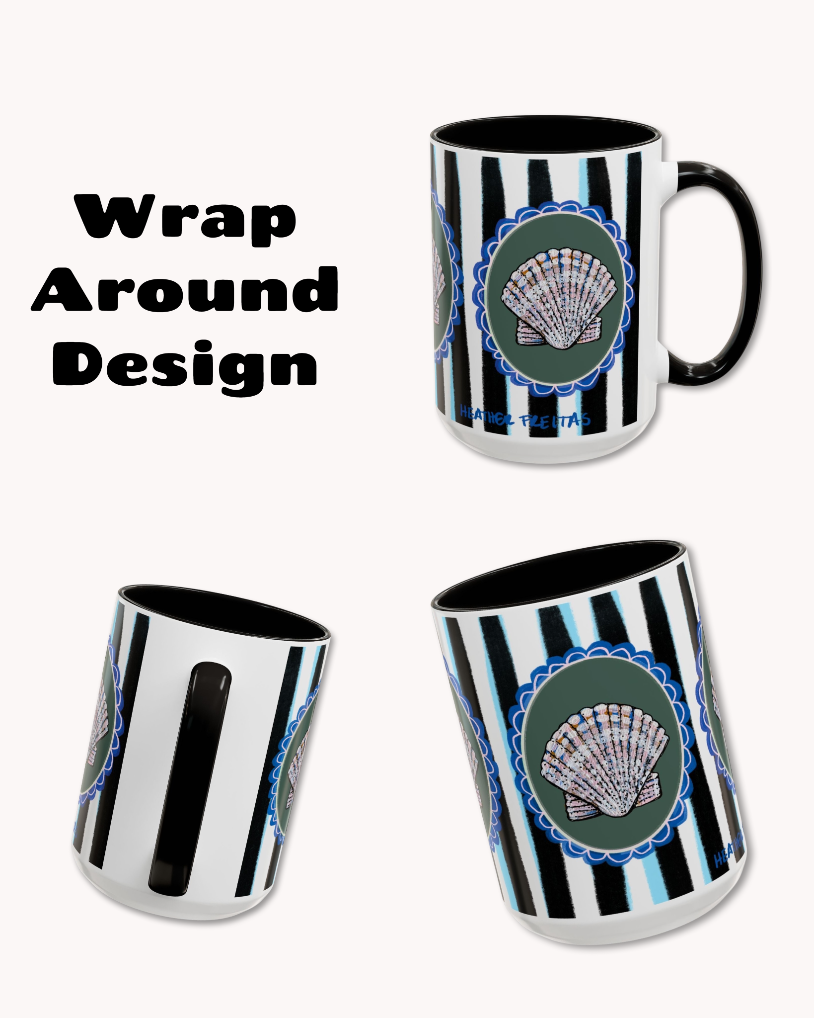 Sea Shell Coffee Mug 15oz