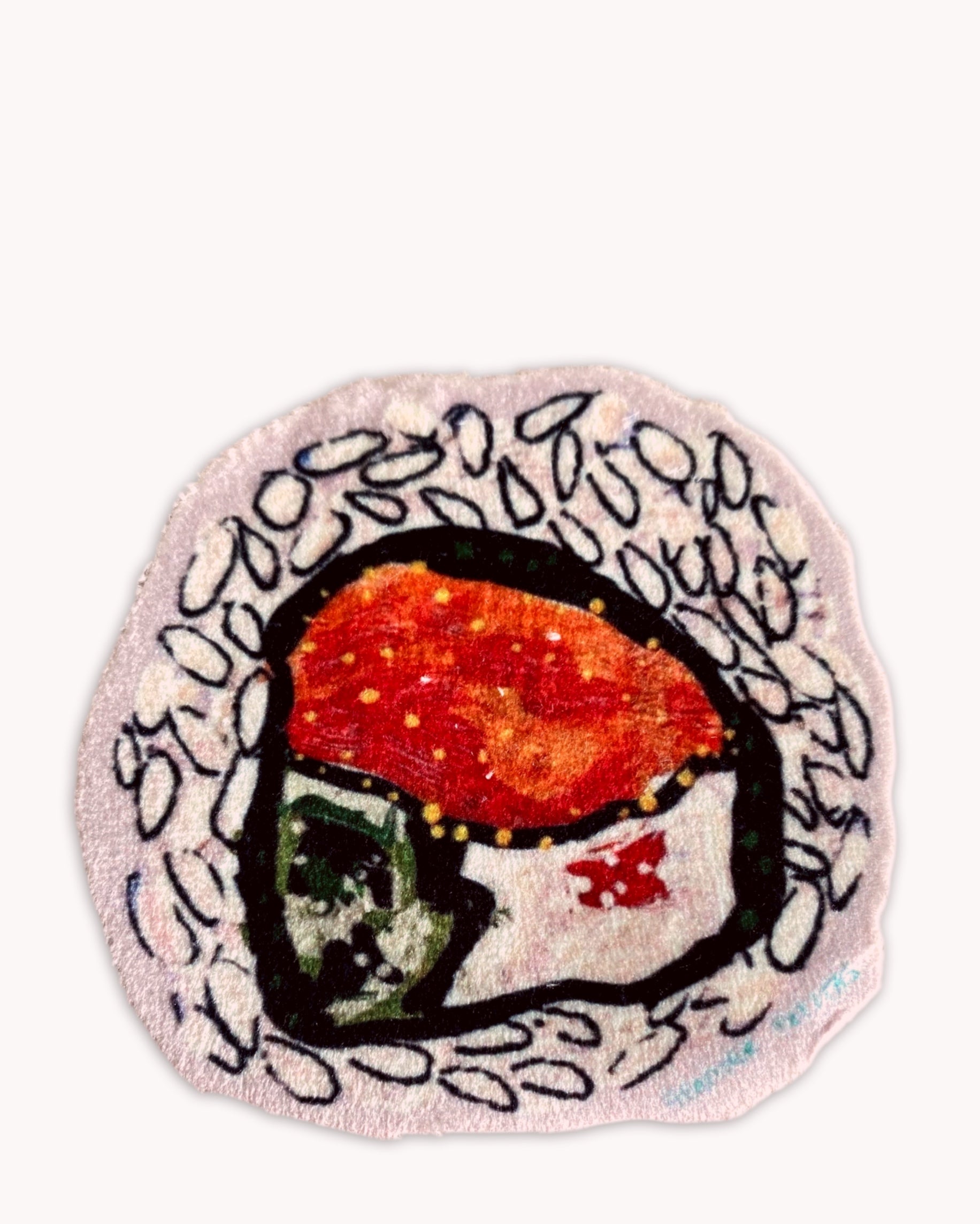 Philly Sushi Roll - Sew On Velveteen Patch