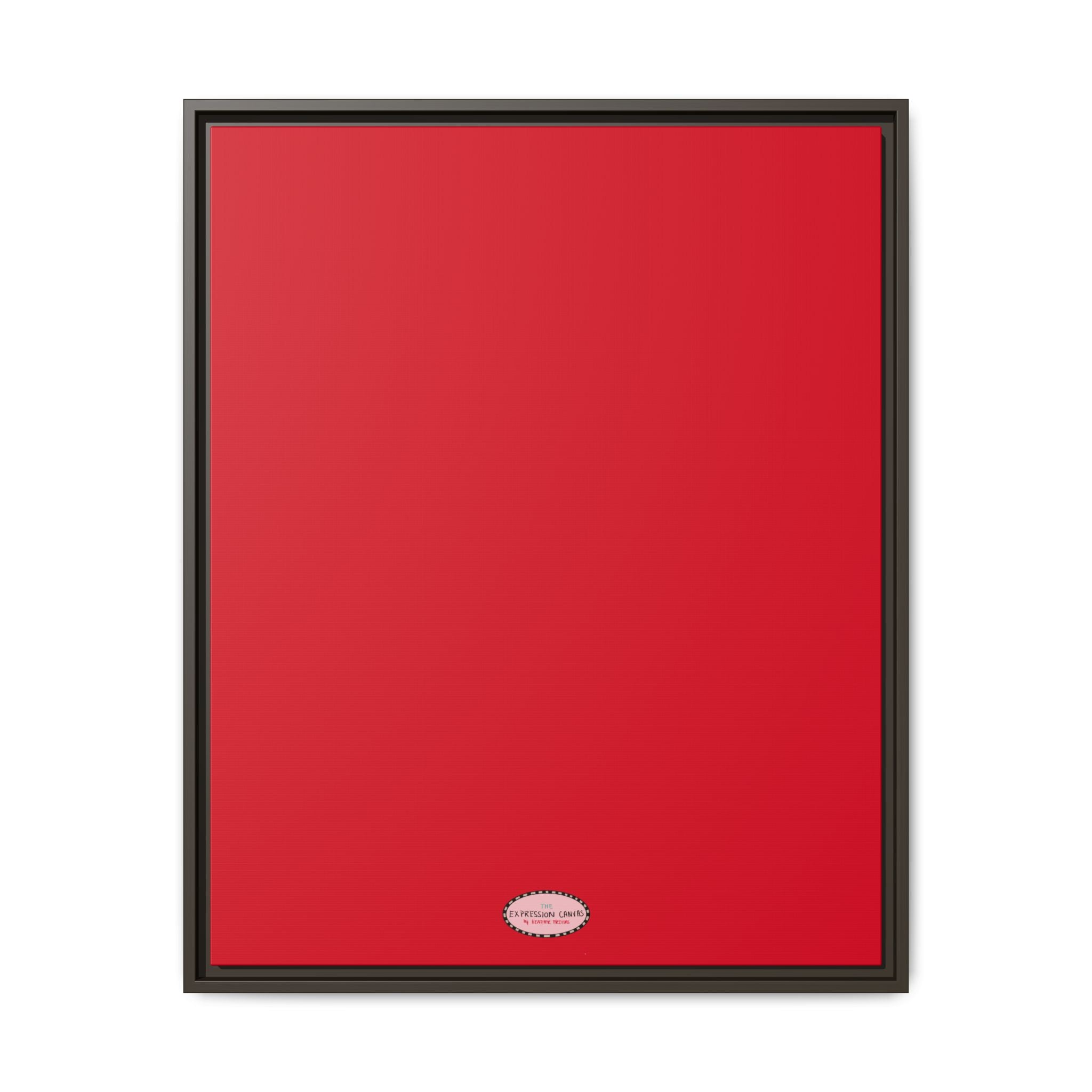 Cherry Expressions Framed Canvas Print