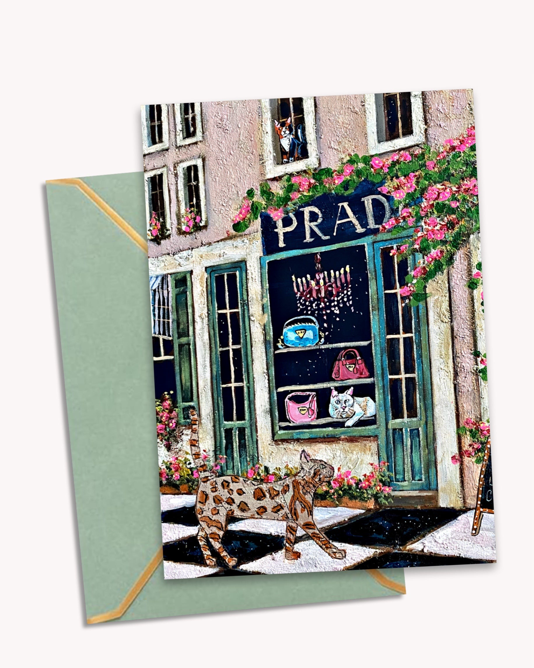 Cat Lady Club Love - Greeting Card / Fine Art Print