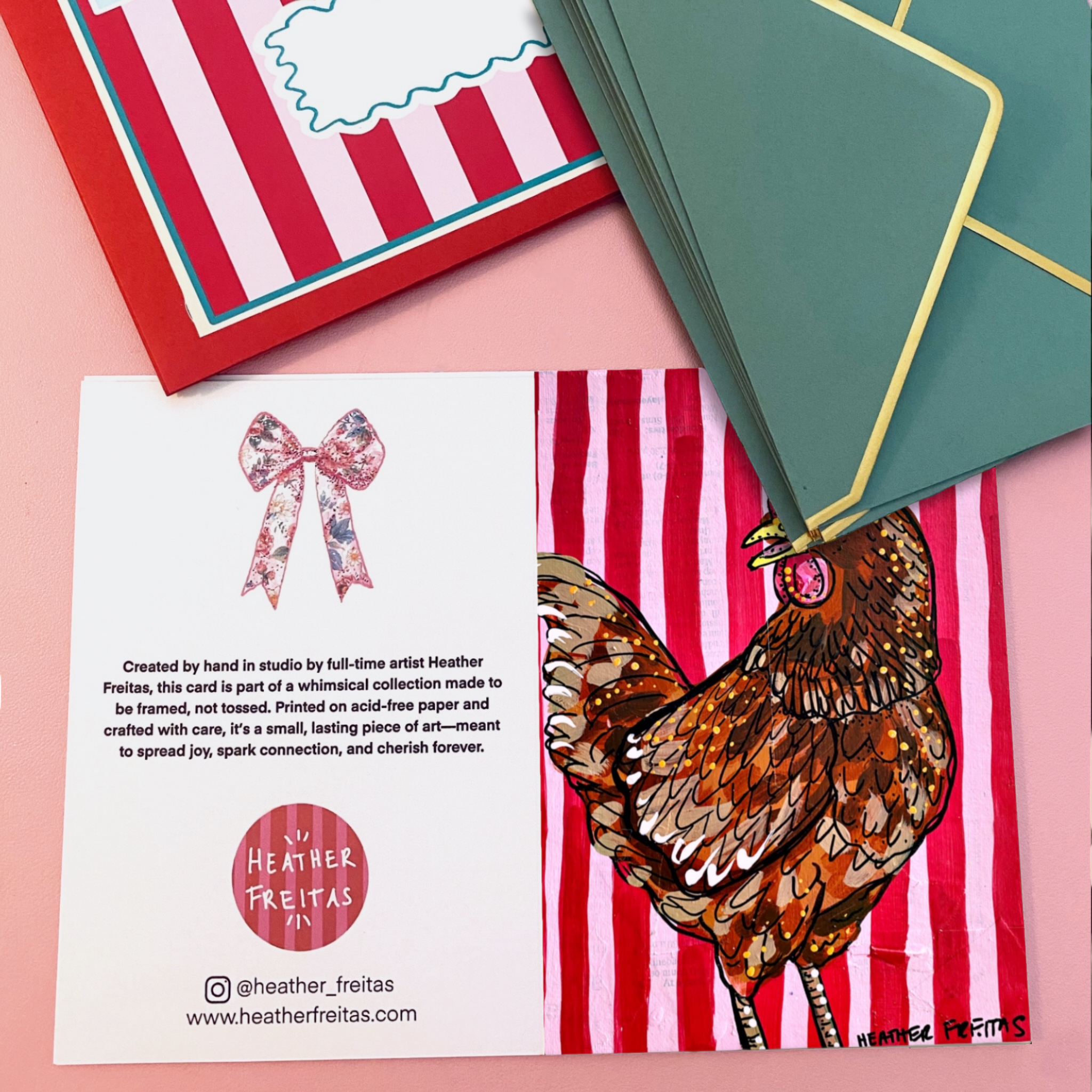 Brown Chicken - Greeting Card / Fine Art Print