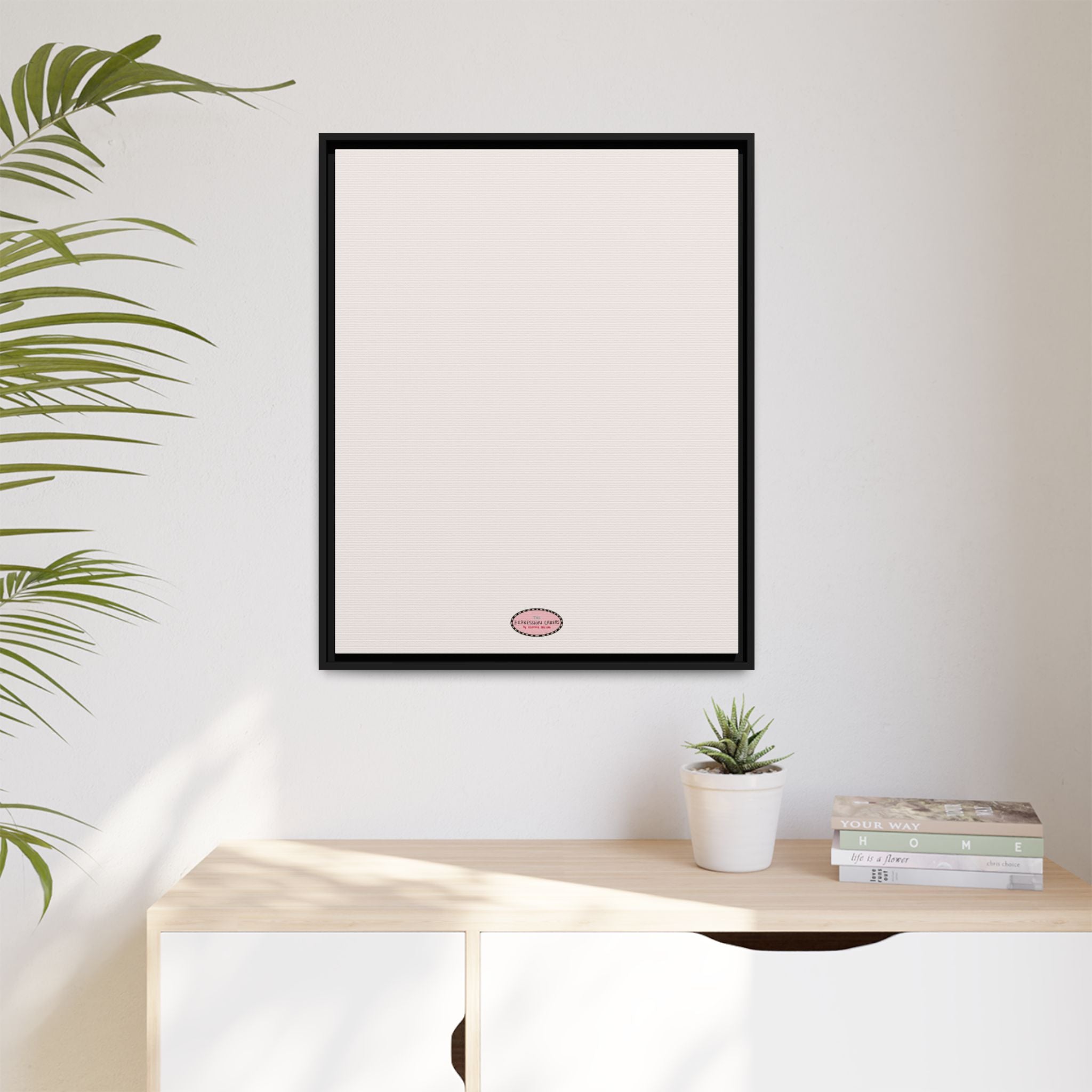 Fog Expressions Framed Canvas Print