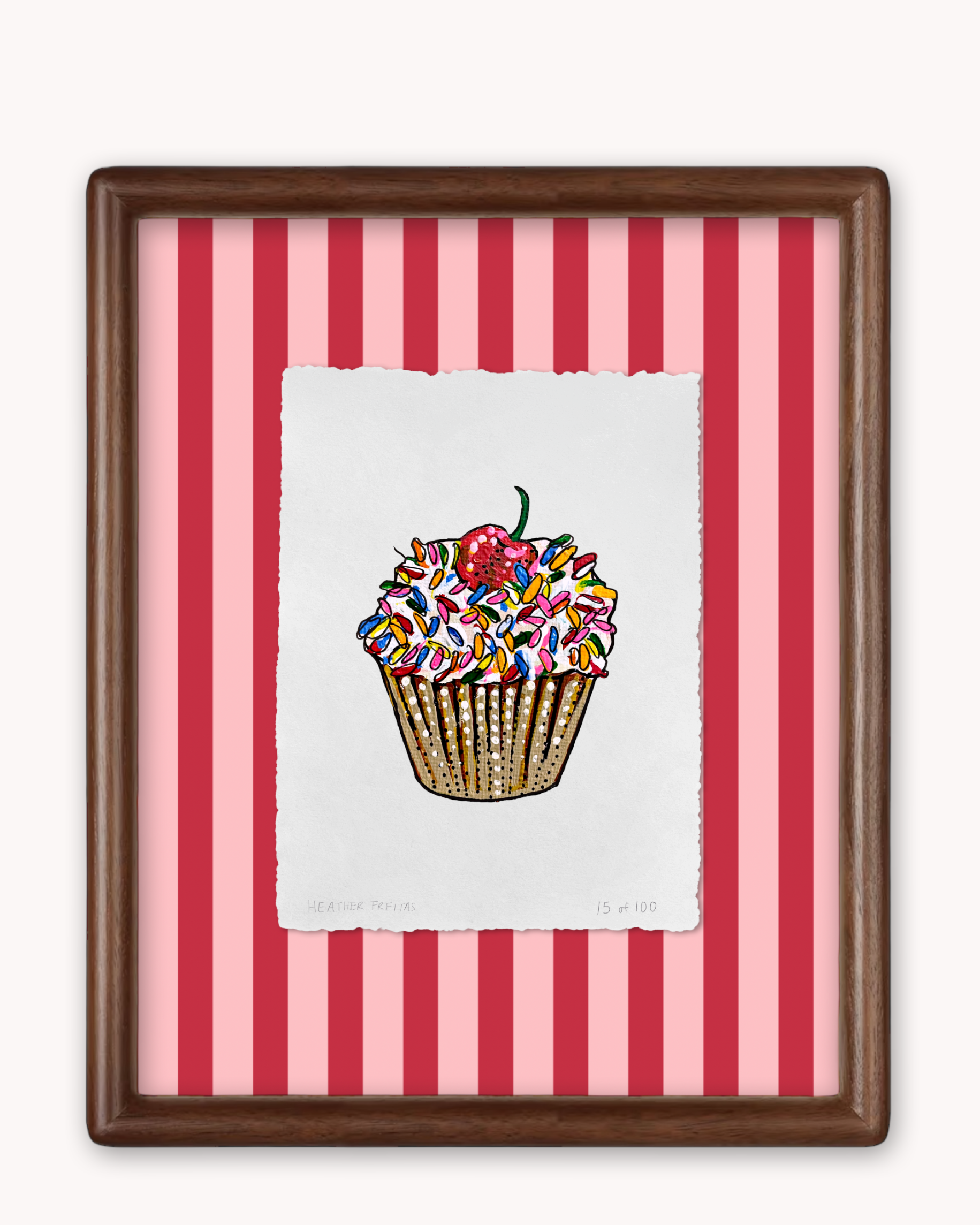 Cupcake Limited Edition Framed Print