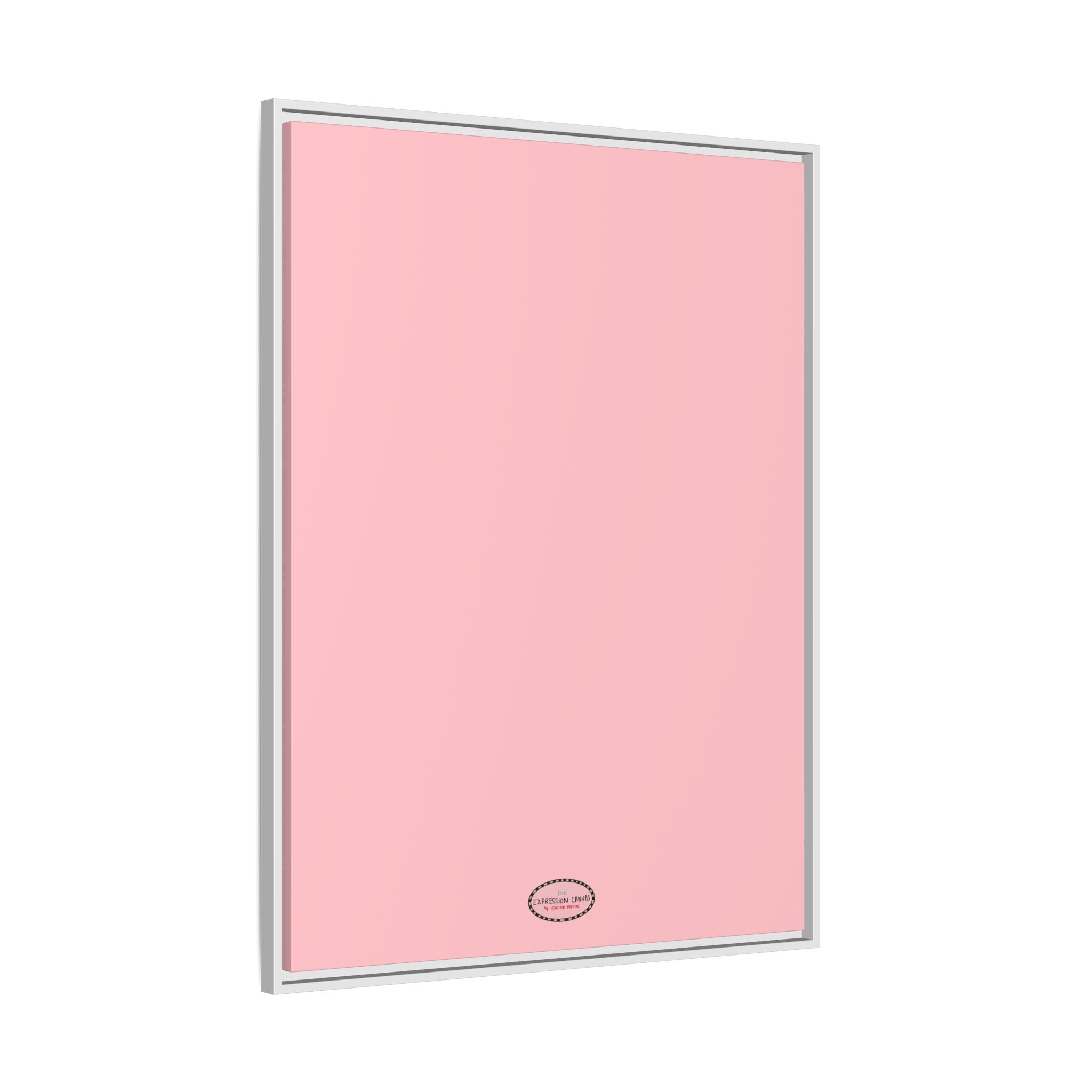 Pink Expressions Framed Canvas Print