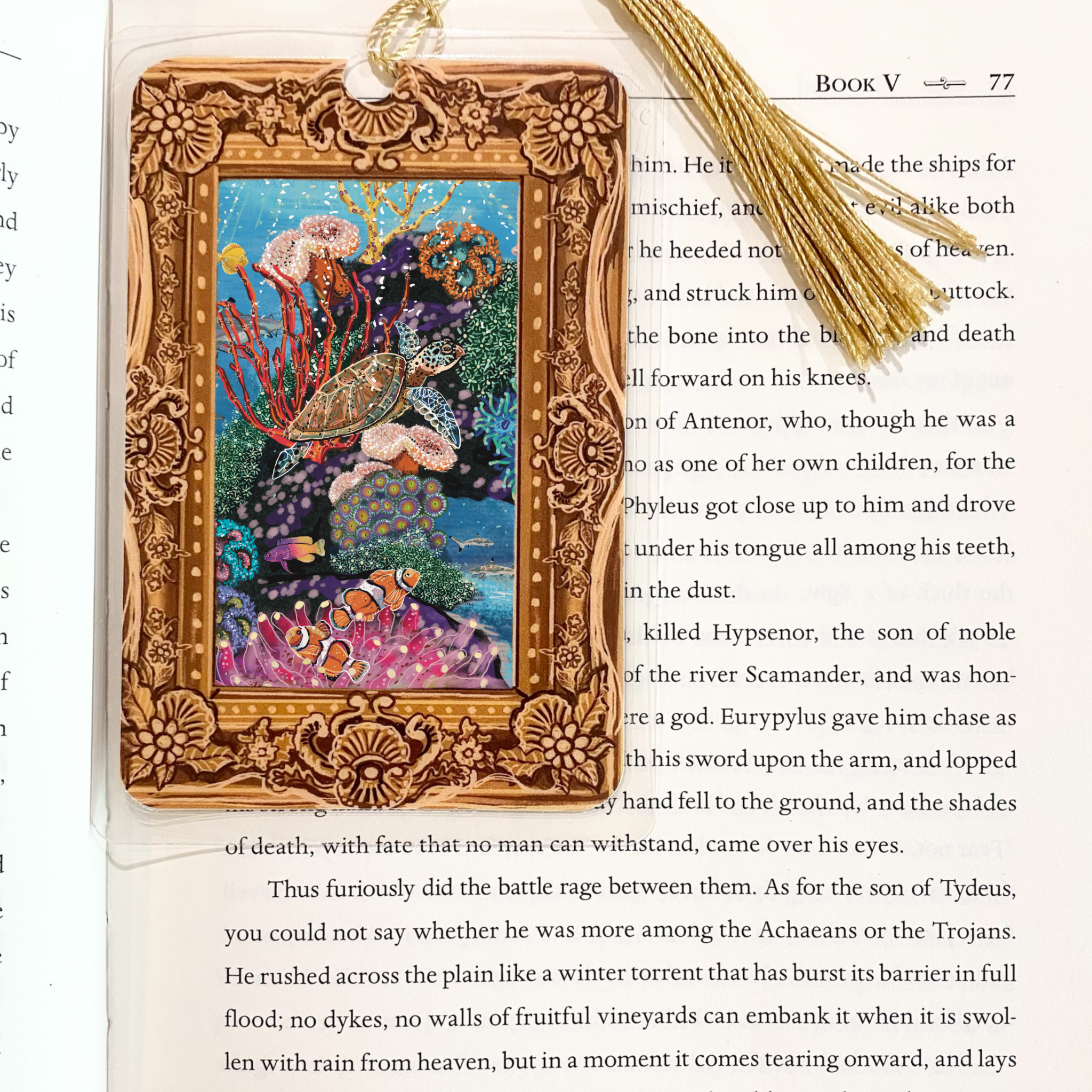 Turtle Tides Fine Art Painting Bookmark