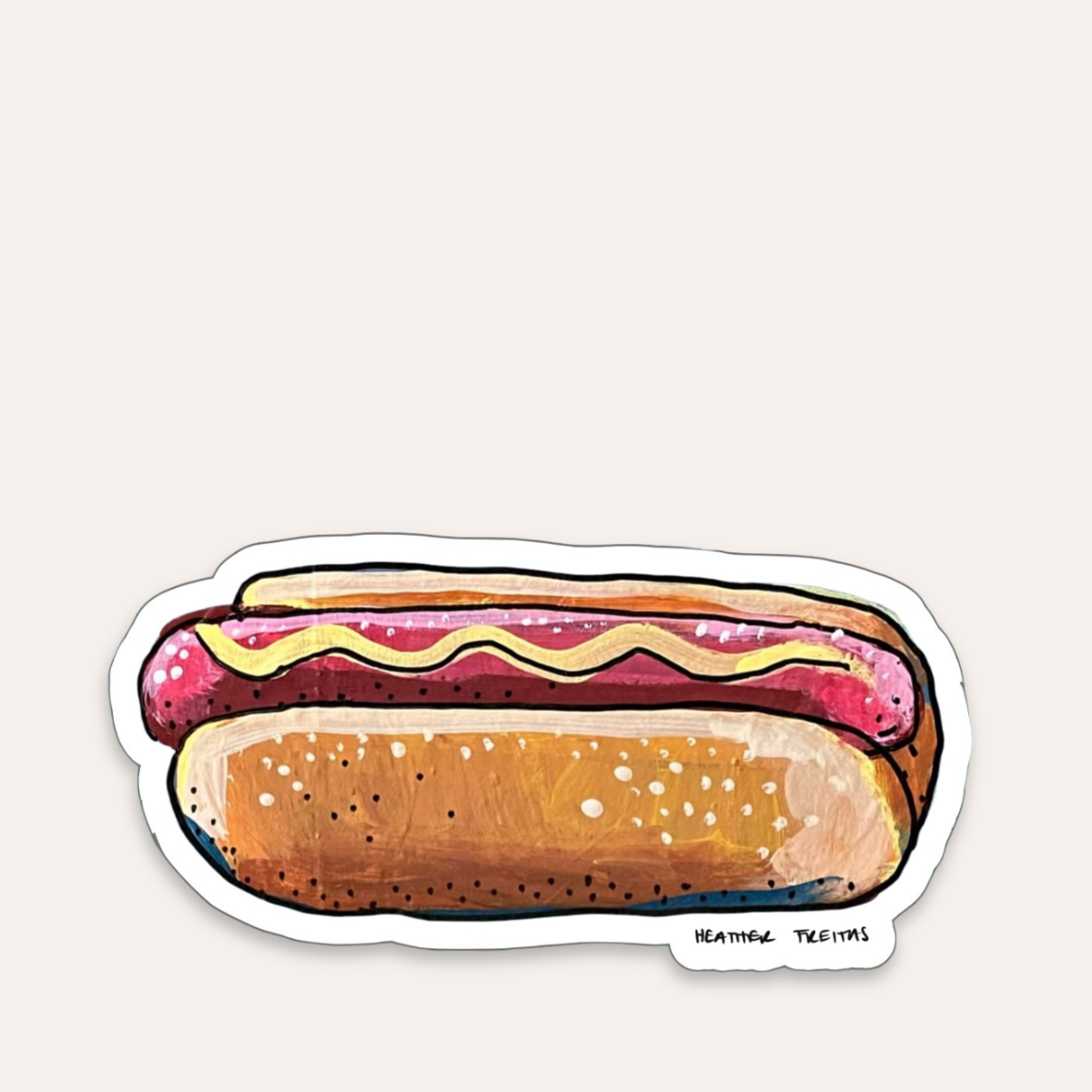 Hot Dog Sticker