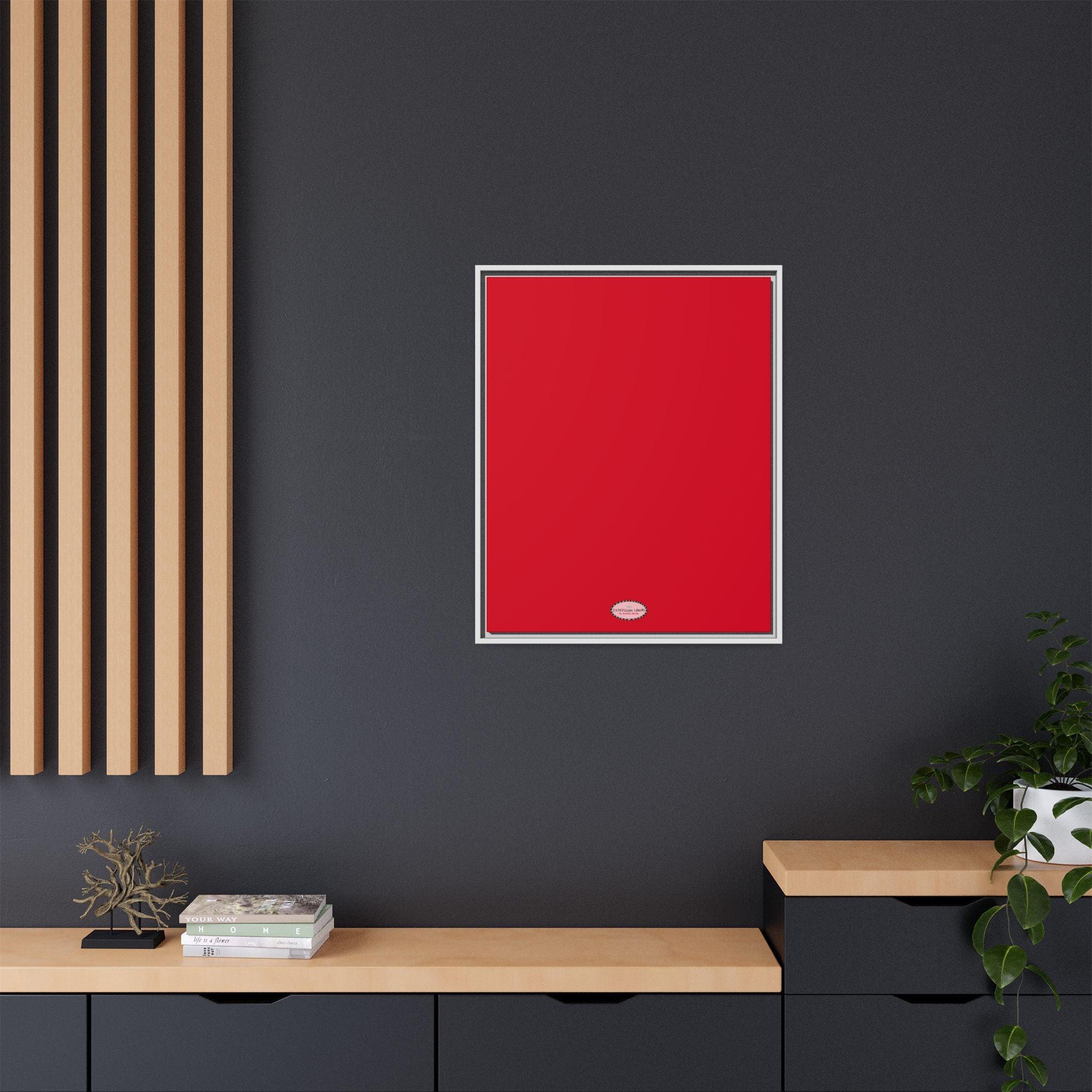 Cherry Expressions Framed Canvas Print